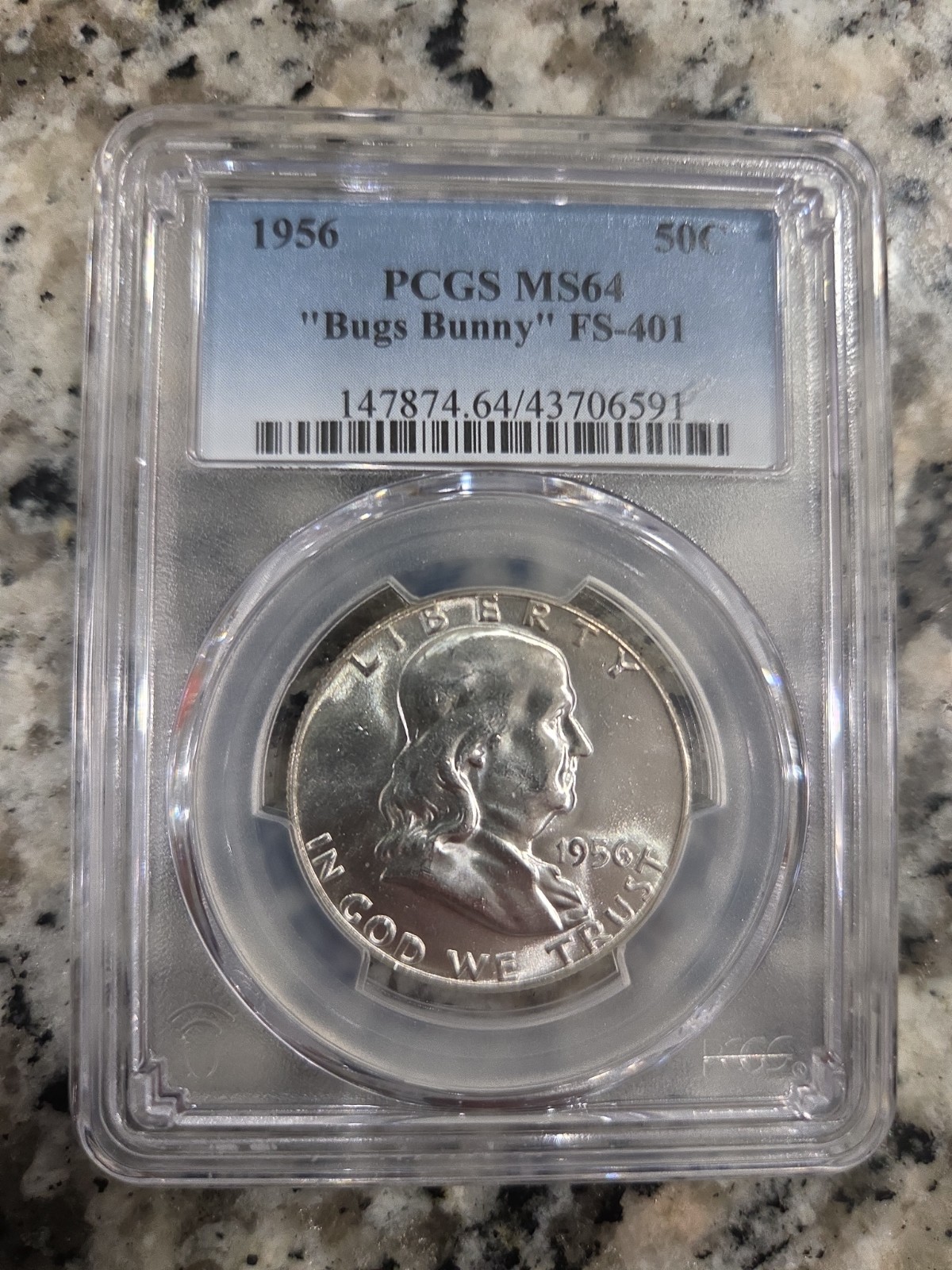 RARE 1956 BENJAMIN FRANKLIN PCGS \ RARE 1956 BENJAMIN FRANKLIN PCGS \