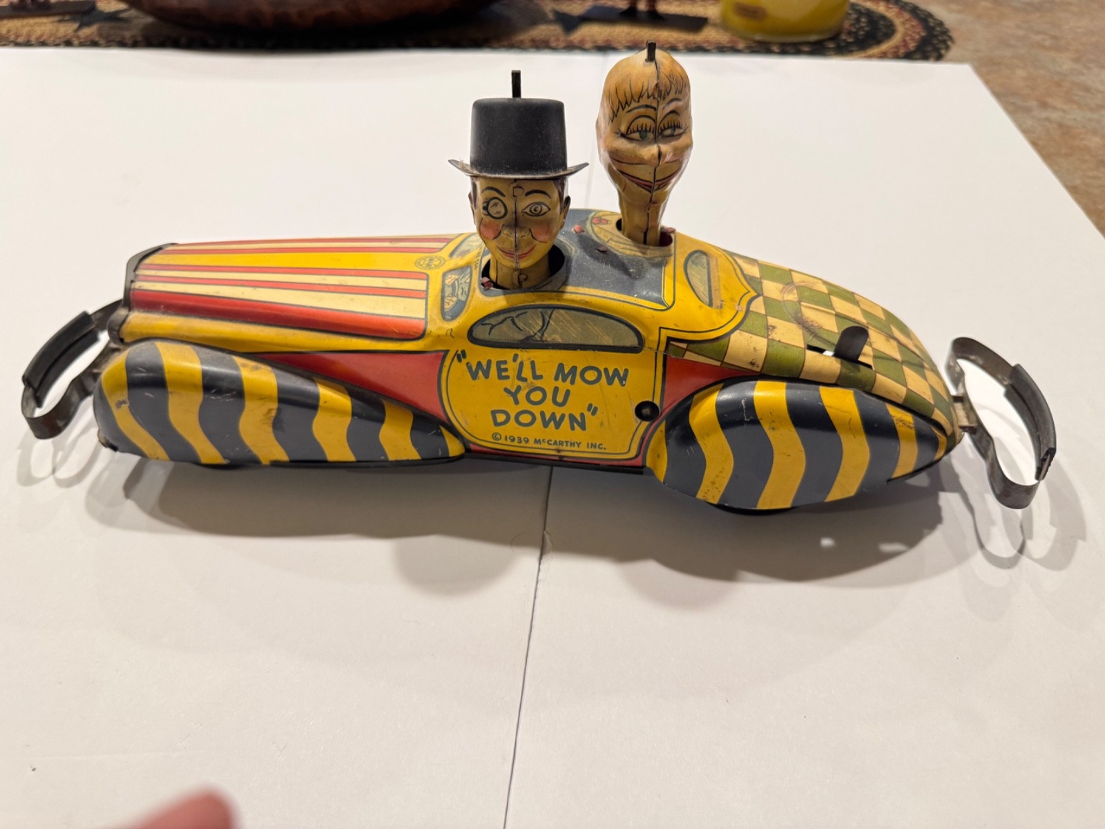 MARX TOYS MCCARTHY & SNERD PRIVATE CAR TIN TOY MARX TOYS MCCARTHY & SNERD PRIVATE CAR TIN TOY