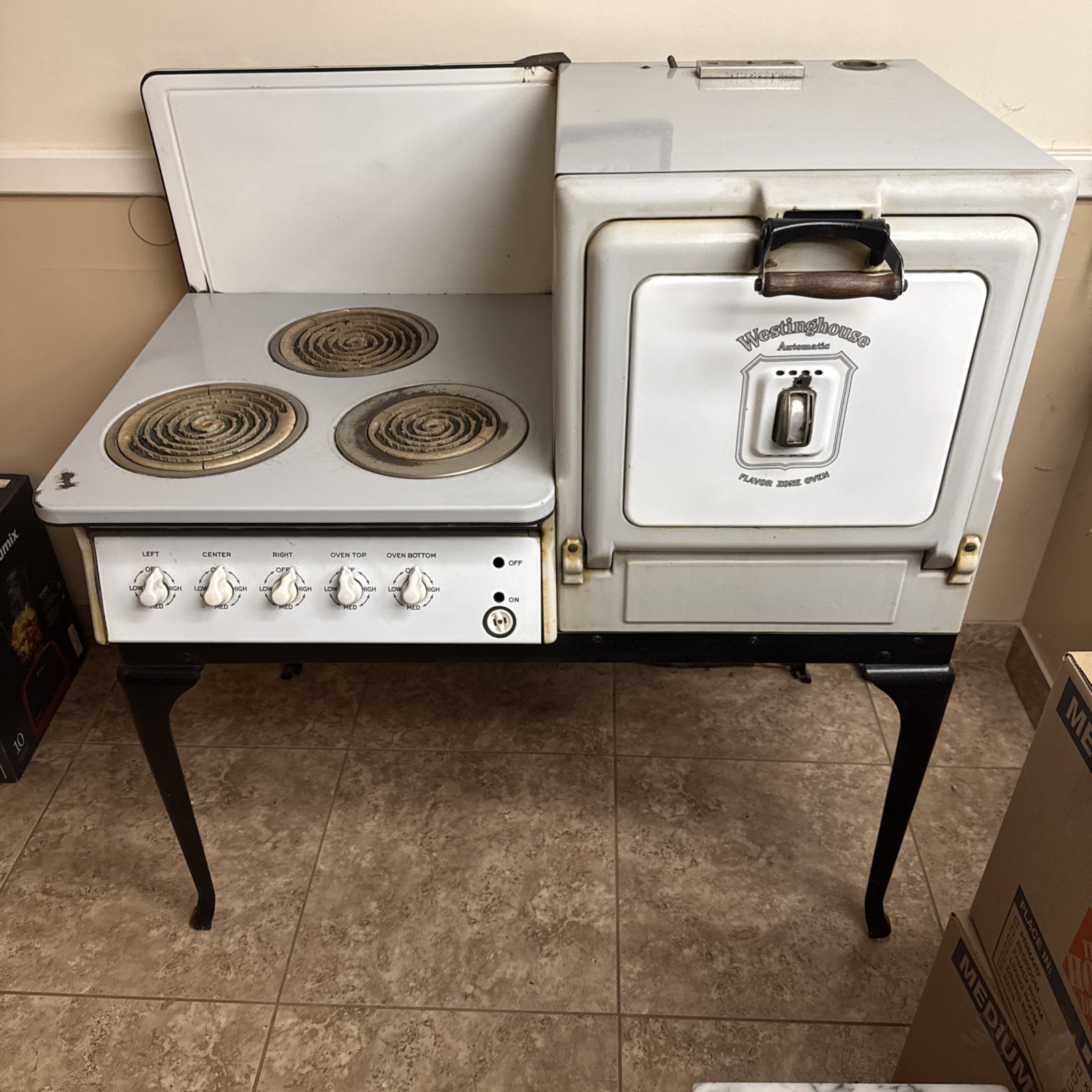 Antique Westinghouse Automatic Electric Oven- patented April 27, 1920