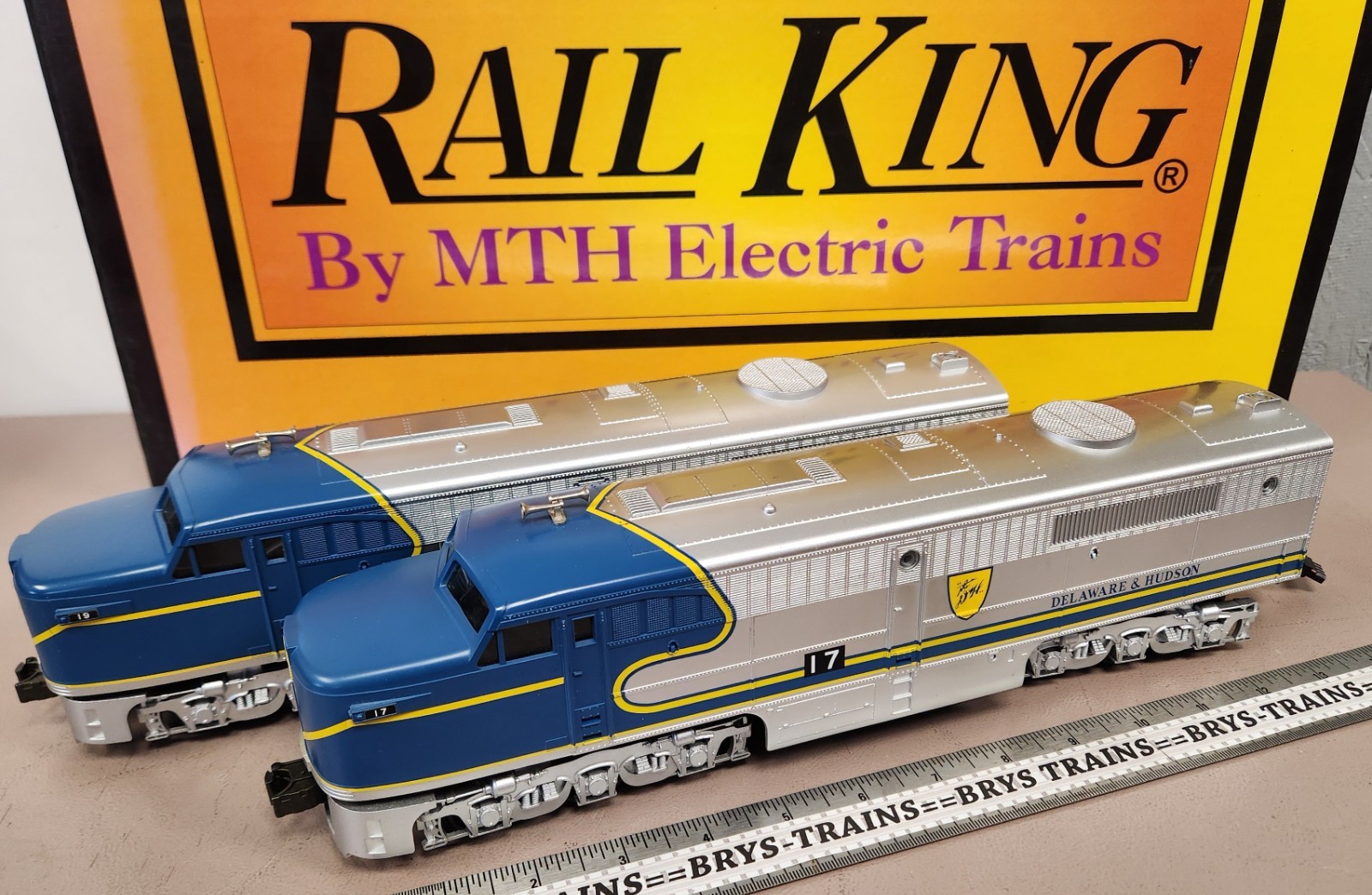MTH O Gauge 30-2125-1 Delaware & Hudson Alco AA #17/19 Proto 1/BCR N/OB [KP31]