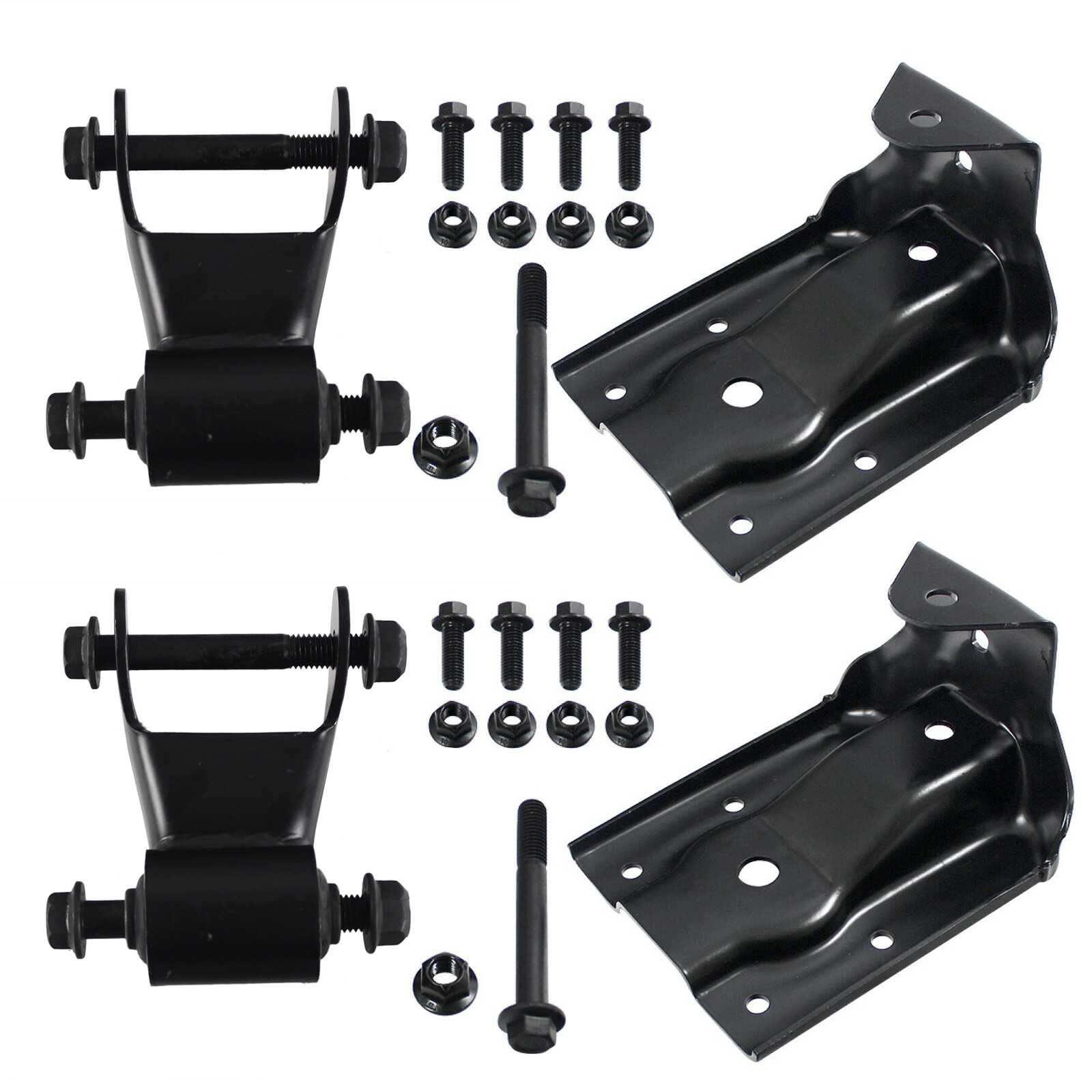 Rear Leaf Spring Hanger Bracket Shackle Kit for Chevrolet 2013-99 GMC 2013-99 Rear Leaf Spring Hanger Bracket Shackle Kit for Chevrolet 2013-99 GMC 2013-99