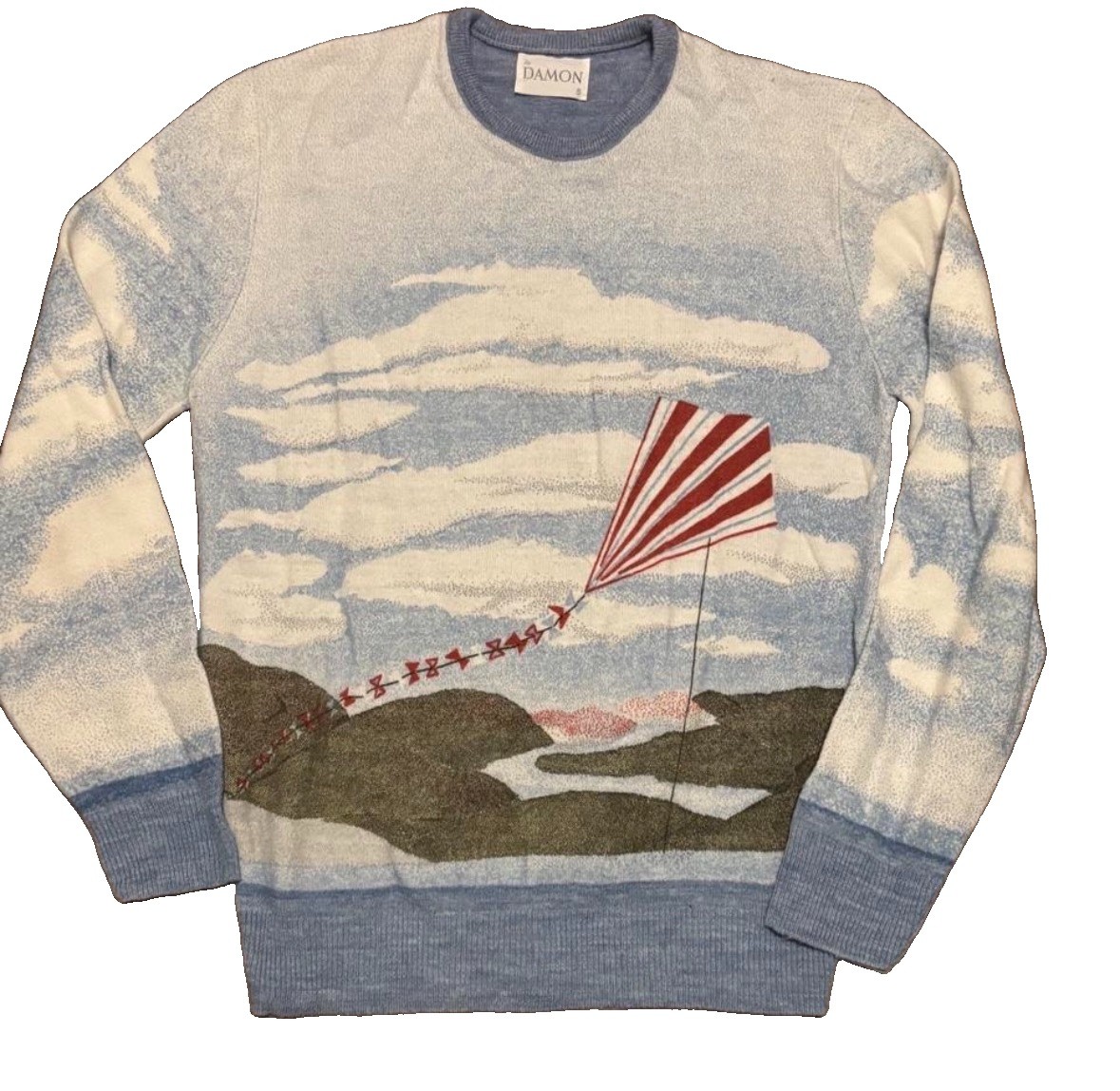 Vintage Damon Womens Small Crewneck Sweater Kite Grandmacore Teachercore Vintage Damon Womens Small Crewneck Sweater Kite Grandmacore Teachercore