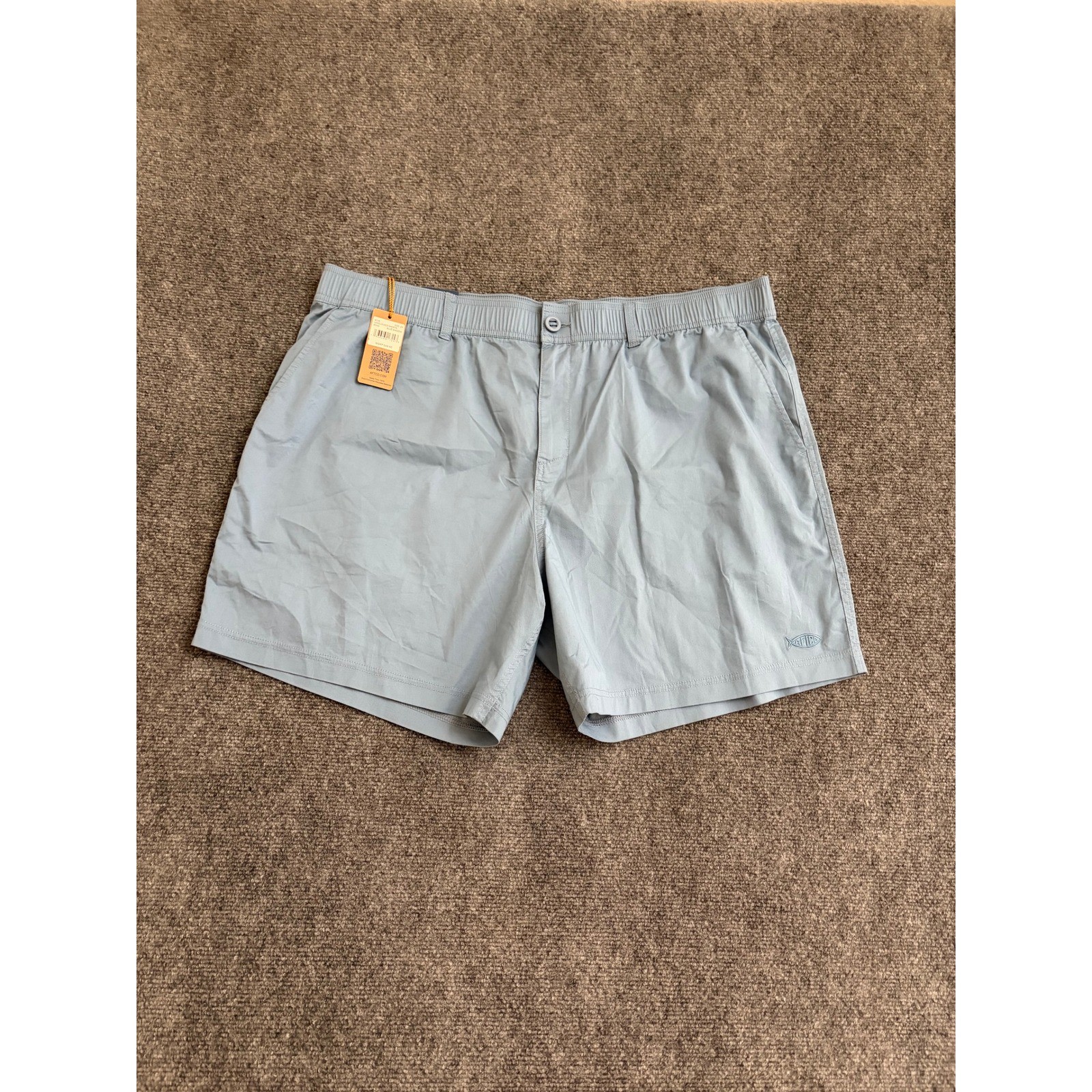 AFTCO Landlocked Shorts Blue Shadow M108 Mens XXL 6 Inch Inseam Fishing Outdoor AFTCO Landlocked Shorts Blue Shadow M108 Mens XXL 6 Inch Inseam Fishing Outdoor