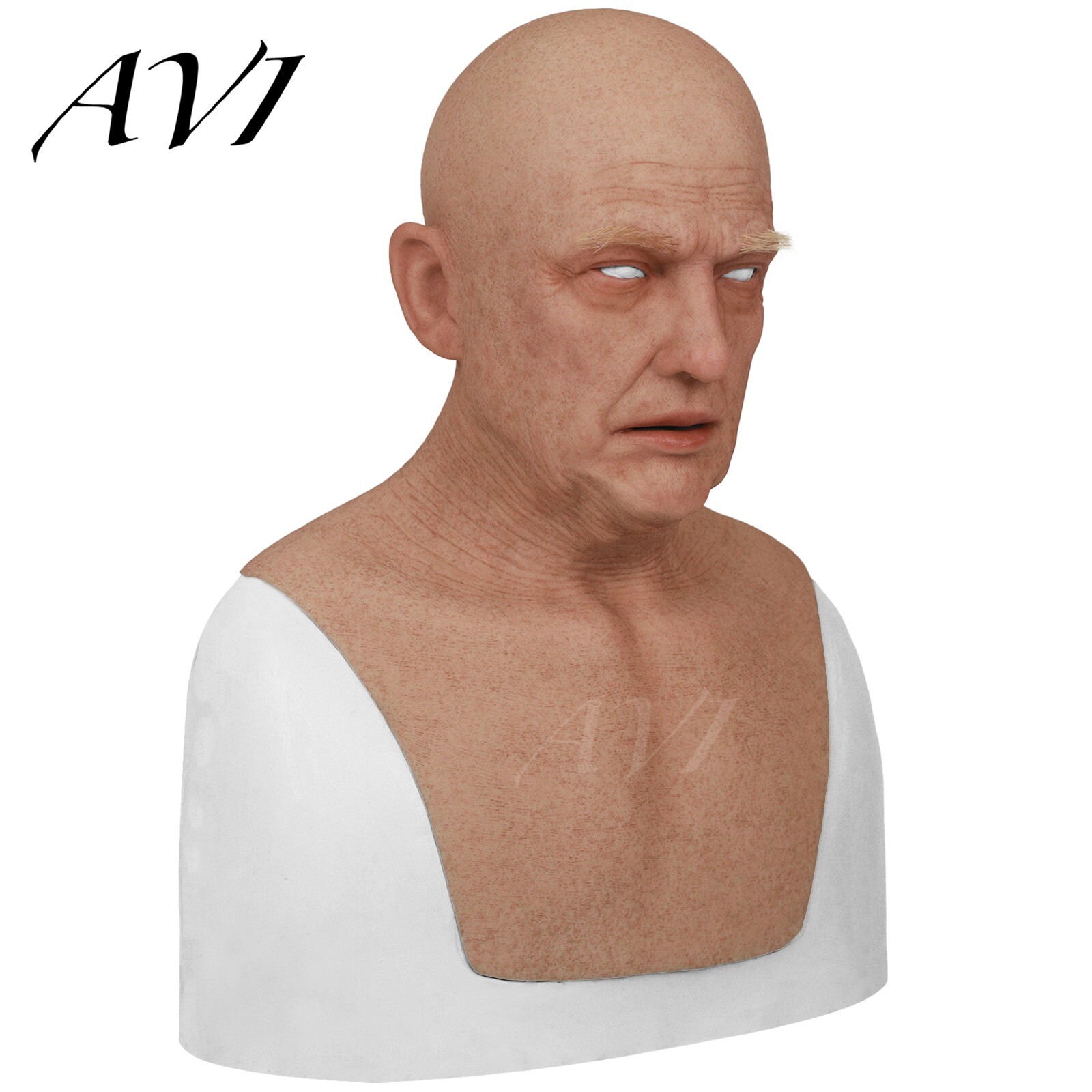 Avi Realistic Silicone Mask Old Man Mask Full Headwear Disguise Cosplay Mask Avi Realistic Silicone Mask Old Man Mask Full Headwear Disguise Cosplay Mask