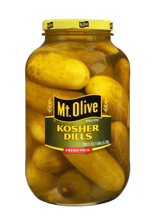 Mt. Olive Fresh Pack Whole Kosher Dills Pickles, 128 fl oz jar Mt. Olive Fresh Pack Whole Kosher Dills Pickles, 128 fl oz jar