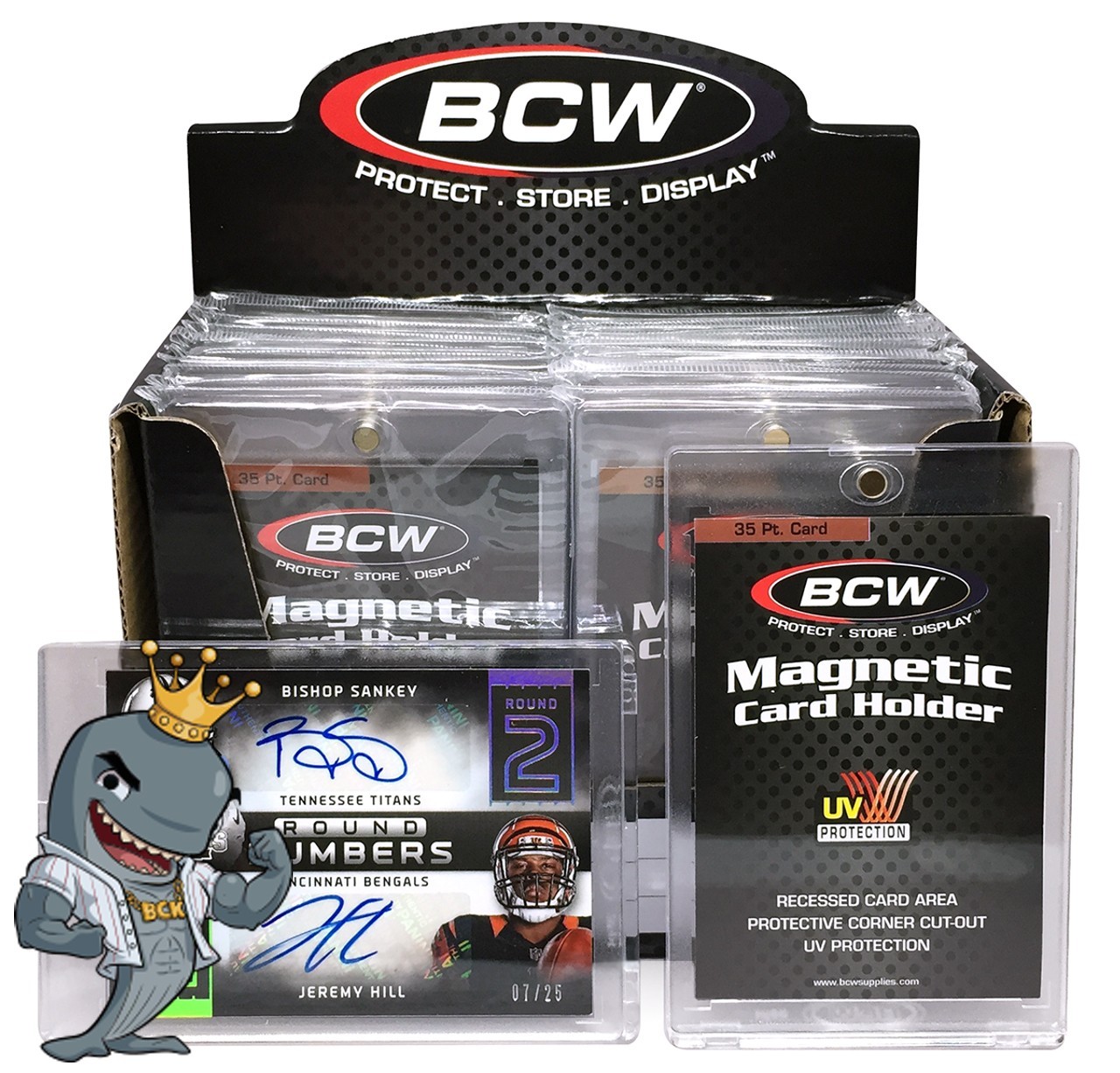 BCW Magnetic 35pt Card Holder 20ct Box - $1.67/Magnet 