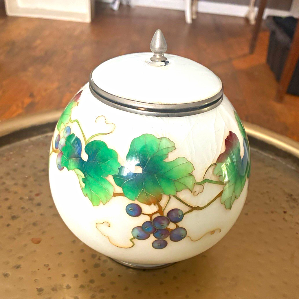 vintage Japanese cloisonné enamel globular vintage Japanese cloisonné enamel globular