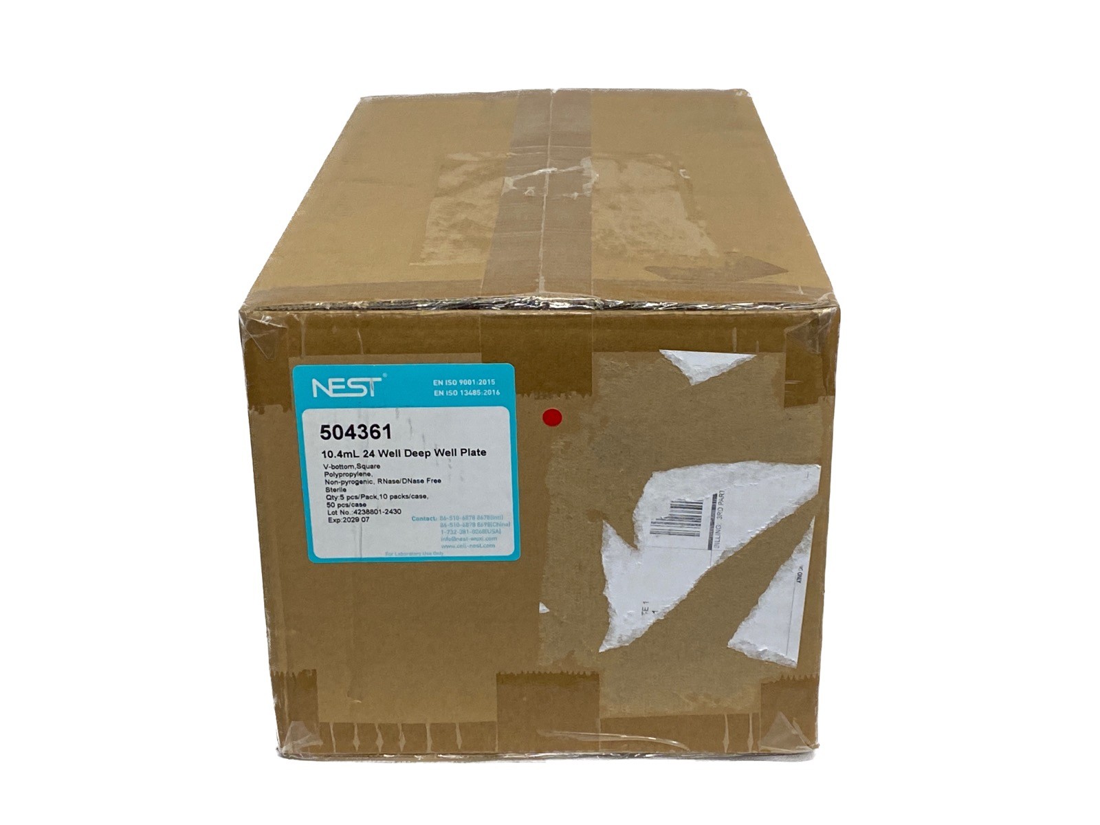 (50/Cs) NEST 24-Well 10.4mL Deep Well MicroPlates V-Bttm Square Well 504361 (50/Cs) NEST 24-Well 10.4mL Deep Well MicroPlates V-Bttm Square Well 504361