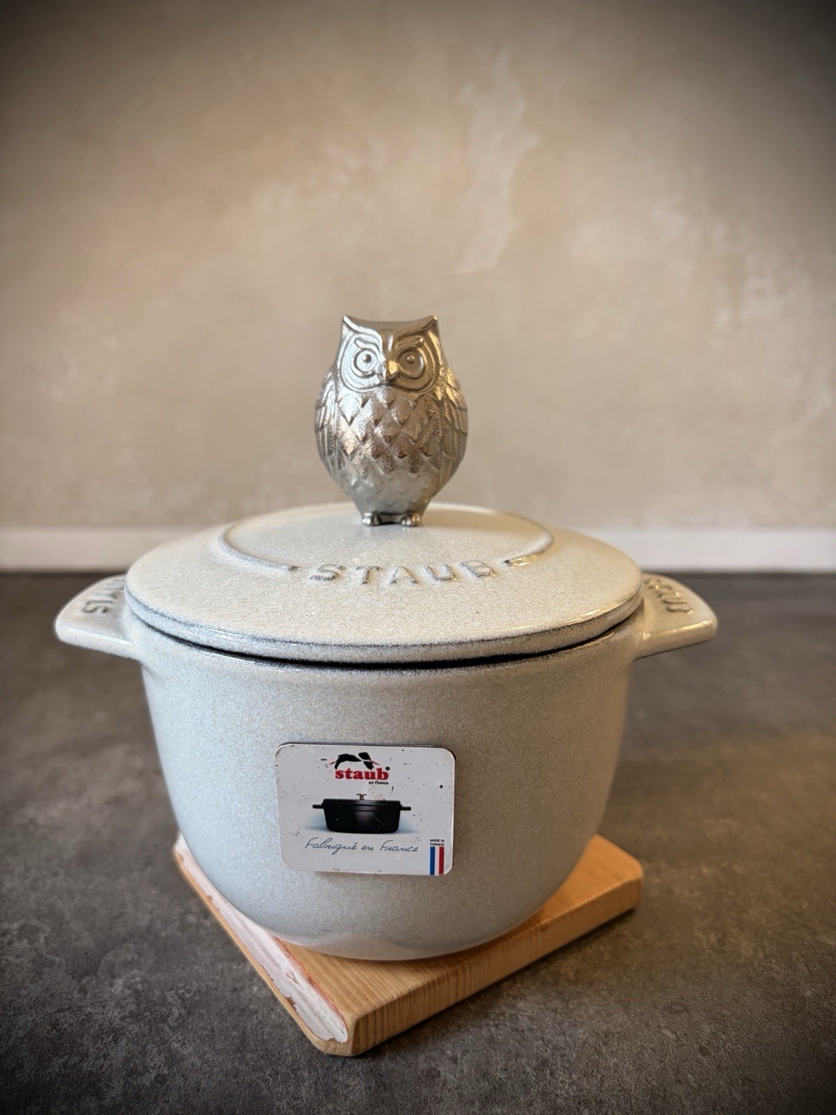 Owl Knob for Staub Stainless Steel (New) Owl Knob for Staub Stainless Steel (New)