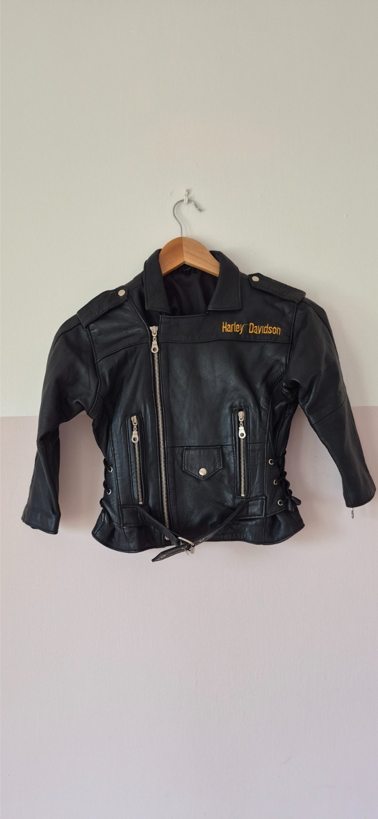 Vintage Harley Davidson Moto Cross Leather Biker Jacket Black Y2K Racing Vintage Harley Davidson Moto Cross Leather Biker Jacket Black Y2K Racing