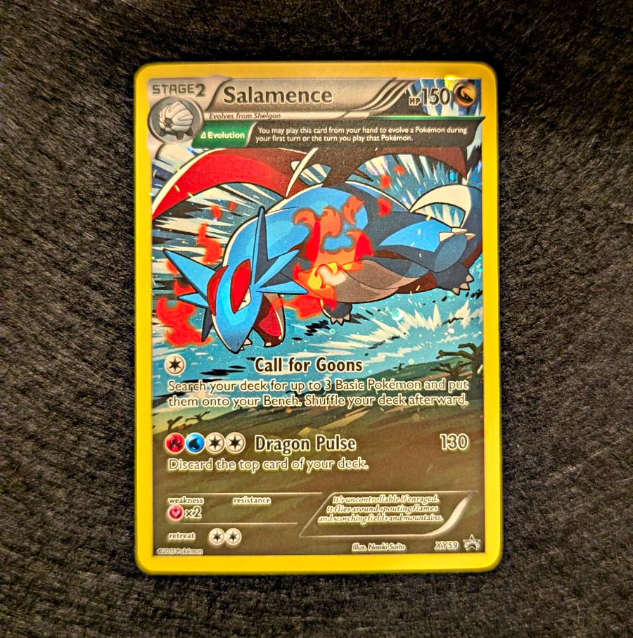 Salamence XY59 Holo Black Star Promo Pokemon Card 2015 Full Art LP Salamence XY59 Holo Black Star Promo Pokemon Card 2015 Full Art LP