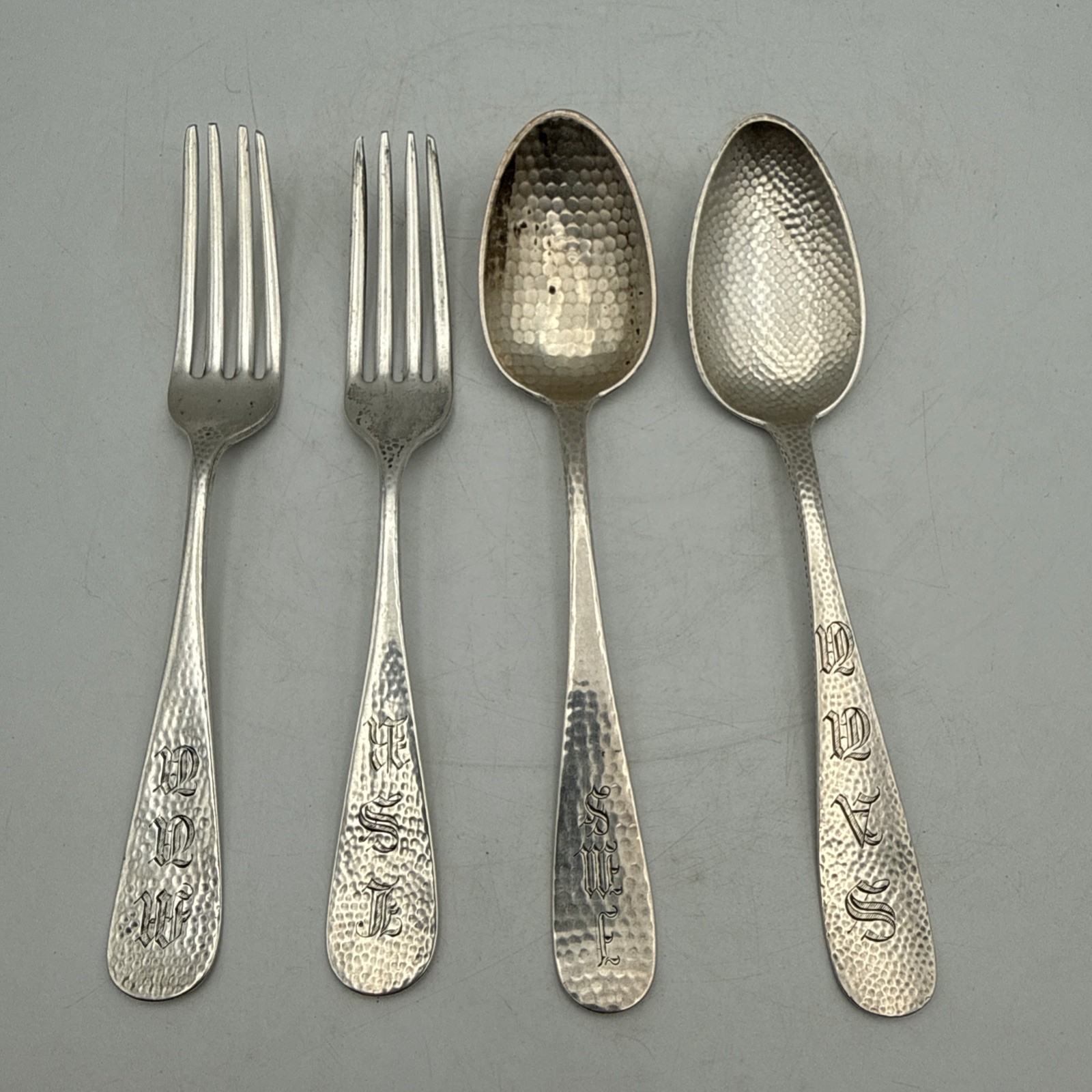 Vintage Harris & Shafer Sterling Silver Spoons & Forks (159 grams) Vintage Harris & Shafer Sterling Silver Spoons & Forks (159 grams)