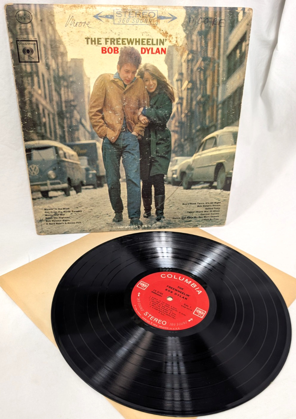 1965 THE FREEWHEELIN' BOB DYLAN Vinyl LP Reissue Folk Country Columbia Records