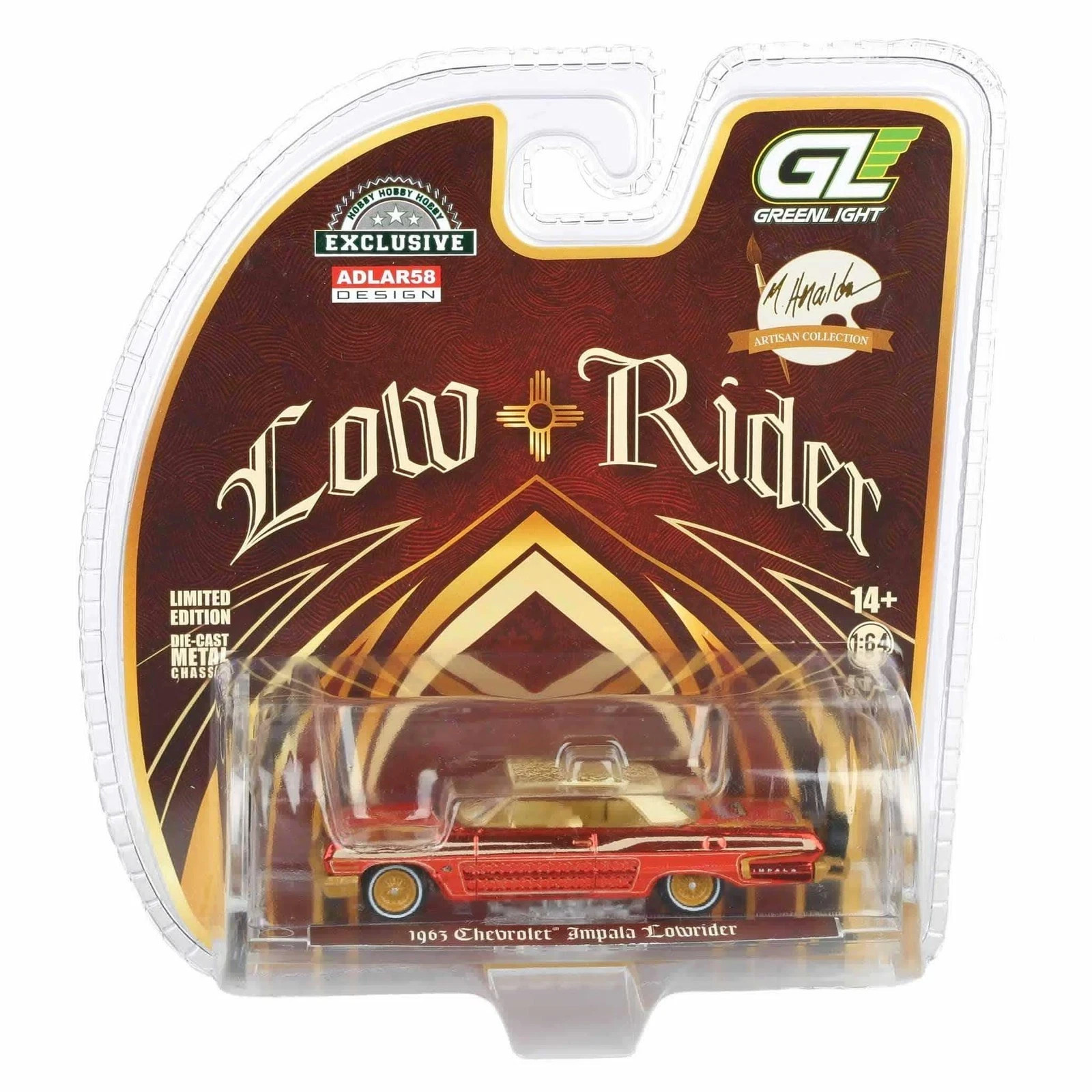 Chase 1/64 1963 Chevrolet Impala Lowrider, Michael Heralda 2020001 Greenlight Chase 1/64 1963 Chevrolet Impala Lowrider, Michael Heralda 2020001 Greenlight