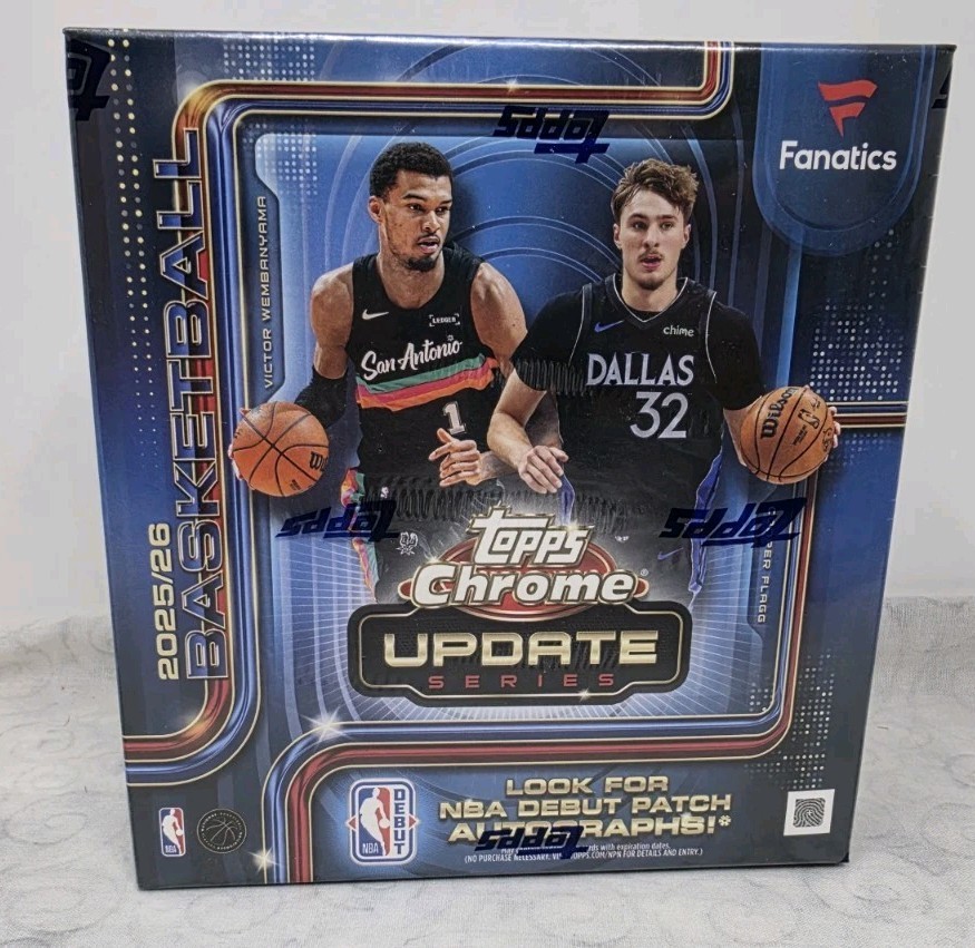 2025/26 Topps Chrome Updates Basketball - FANATICS Exclusive - Mega Box In Hand 2025/26 Topps Chrome Updates Basketball - FANATICS Exclusive - Mega Box In Hand