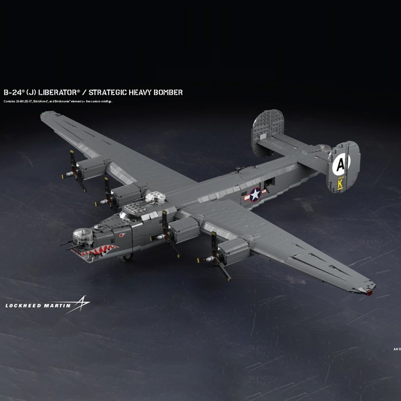 B-24® (J) Liberator® Model MOC Building Bricks Military Modular Gifts Toys Suit