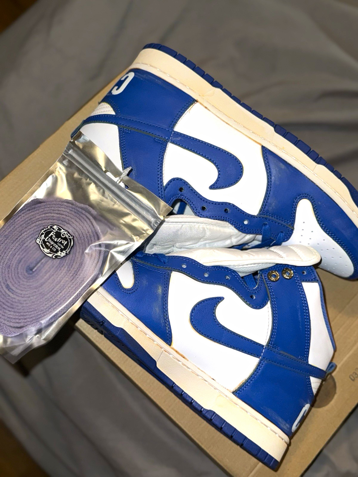 Foxtrot Uniform x Nike Dunk High “1985 Neo-Vintage Kentucky Wildcats” Size 12 Foxtrot Uniform x Nike Dunk High “1985 Neo-Vintage Kentucky Wildcats” Size 12