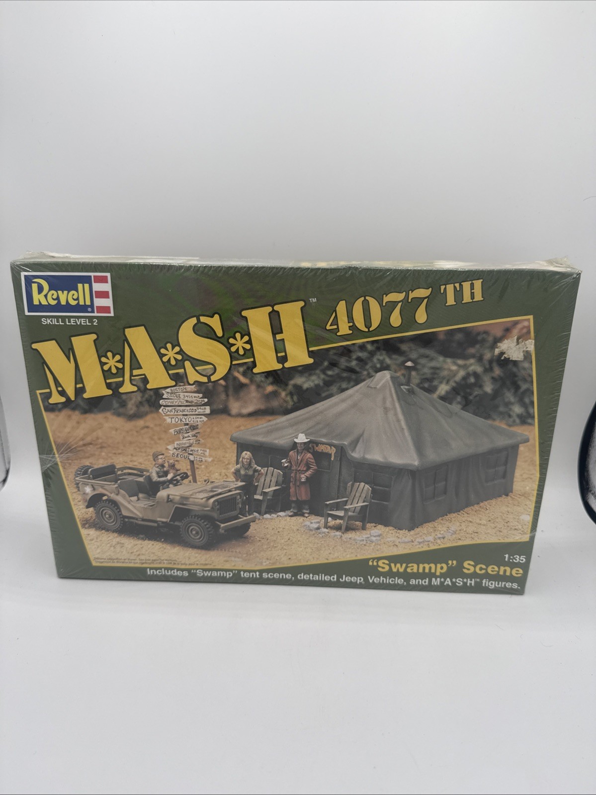 Vintage Revell 4335 M*A*S*H 4077th Swamp Scene 1/35 Scale Model Kit MASH SEALED Vintage Revell 4335 M*A*S*H 4077th Swamp Scene 1/35 Scale Model Kit MASH SEALED
