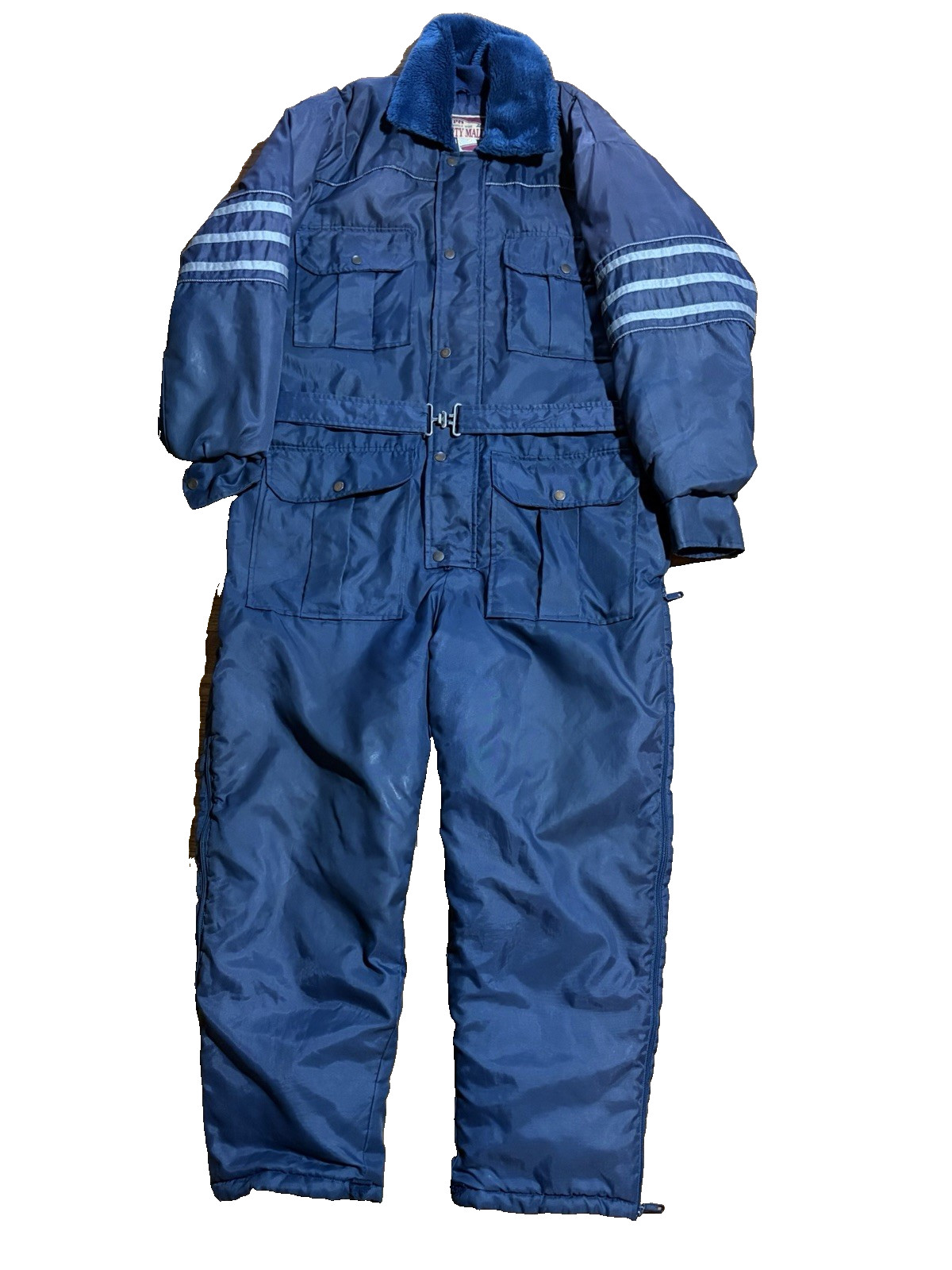 VNT Brand Priority Male Snow Mobile Suit Blue Mens Size M Full Zip Retro Pants VNT Brand Priority Male Snow Mobile Suit Blue Mens Size M Full Zip Retro Pants