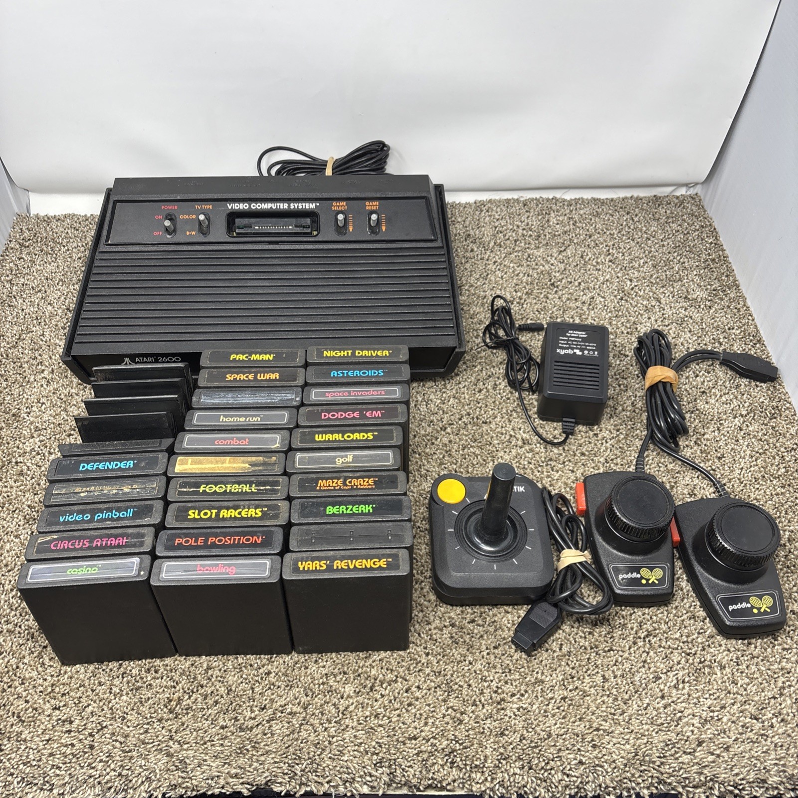 Atari 2600 System Bundle with Console, 30 Games, Joystick, Paddles, and More LOT Atari 2600 System Bundle with Console, 30 Games, Joystick, Paddles, and More LOT