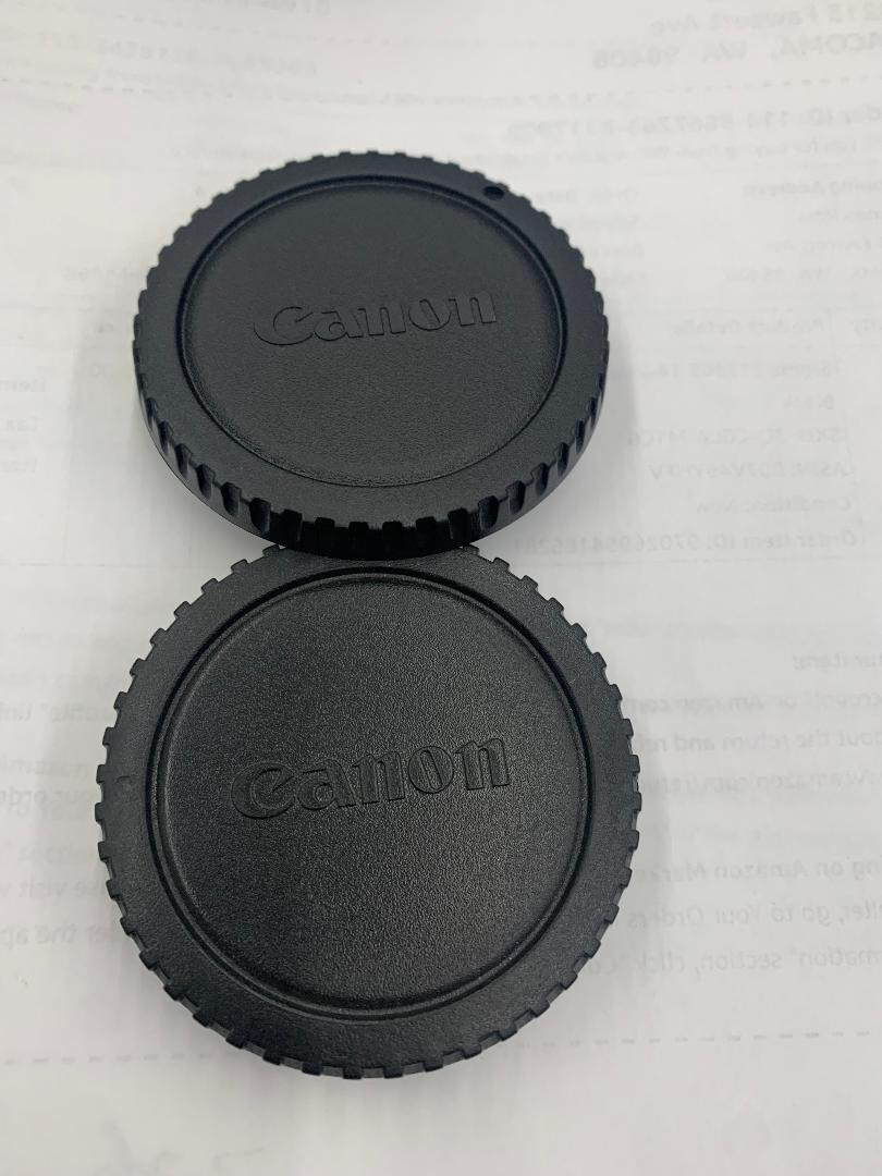 ORIGINAL Canon Body Cap Cover 2 pieces EOS 90D 80D 77D 70D 60D 5Ds 1DX 5D 7D/6D ORIGINAL Canon Body Cap Cover 2 pieces EOS 90D 80D 77D 70D 60D 5Ds 1DX 5D 7D/6D