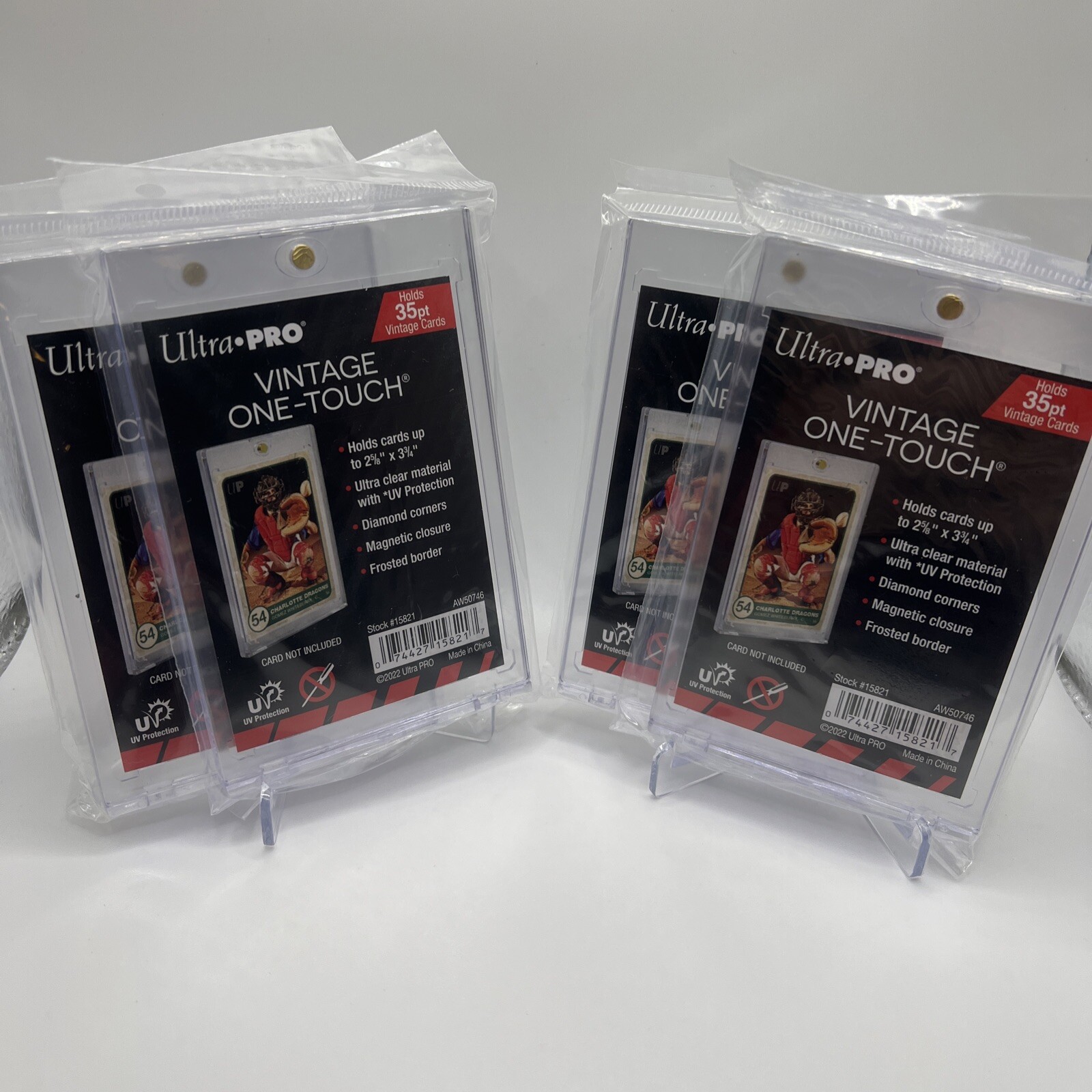 Ultra Pro VINTAGE One-Touch 35pt Point Magnetic Card Holder, lot of 4 Ultra Pro VINTAGE One-Touch 35pt Point Magnetic Card Holder, lot of 4