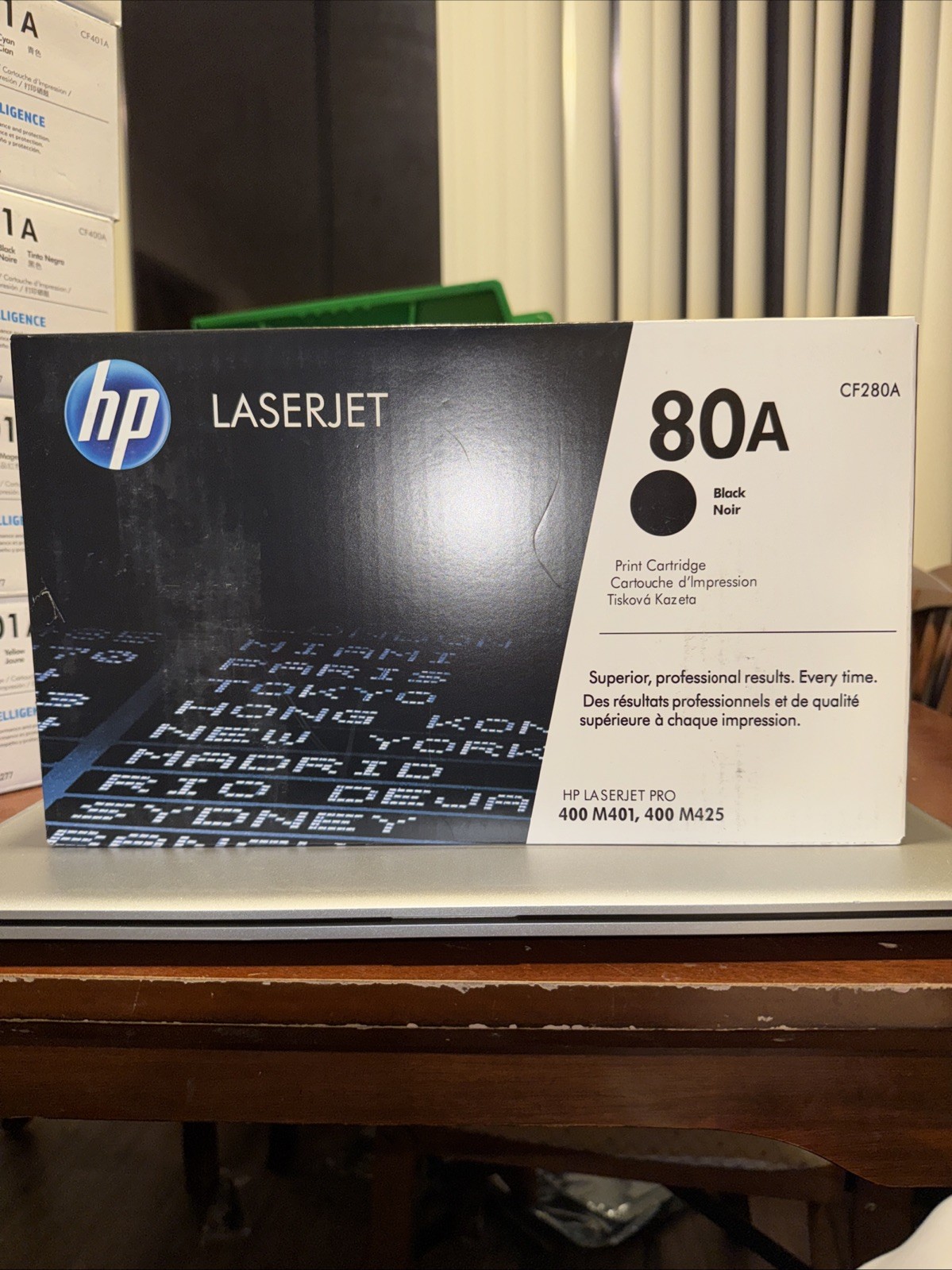 Genuine New - HP 80A LaserJet Toner Cartridge Black CF280A With Genuine New - HP 80A LaserJet Toner Cartridge Black CF280A With