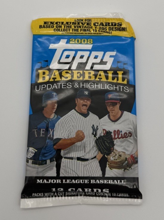 2008 Topps Updates Highlights Baseball Unopened 12 Card Pack Kershaw RC