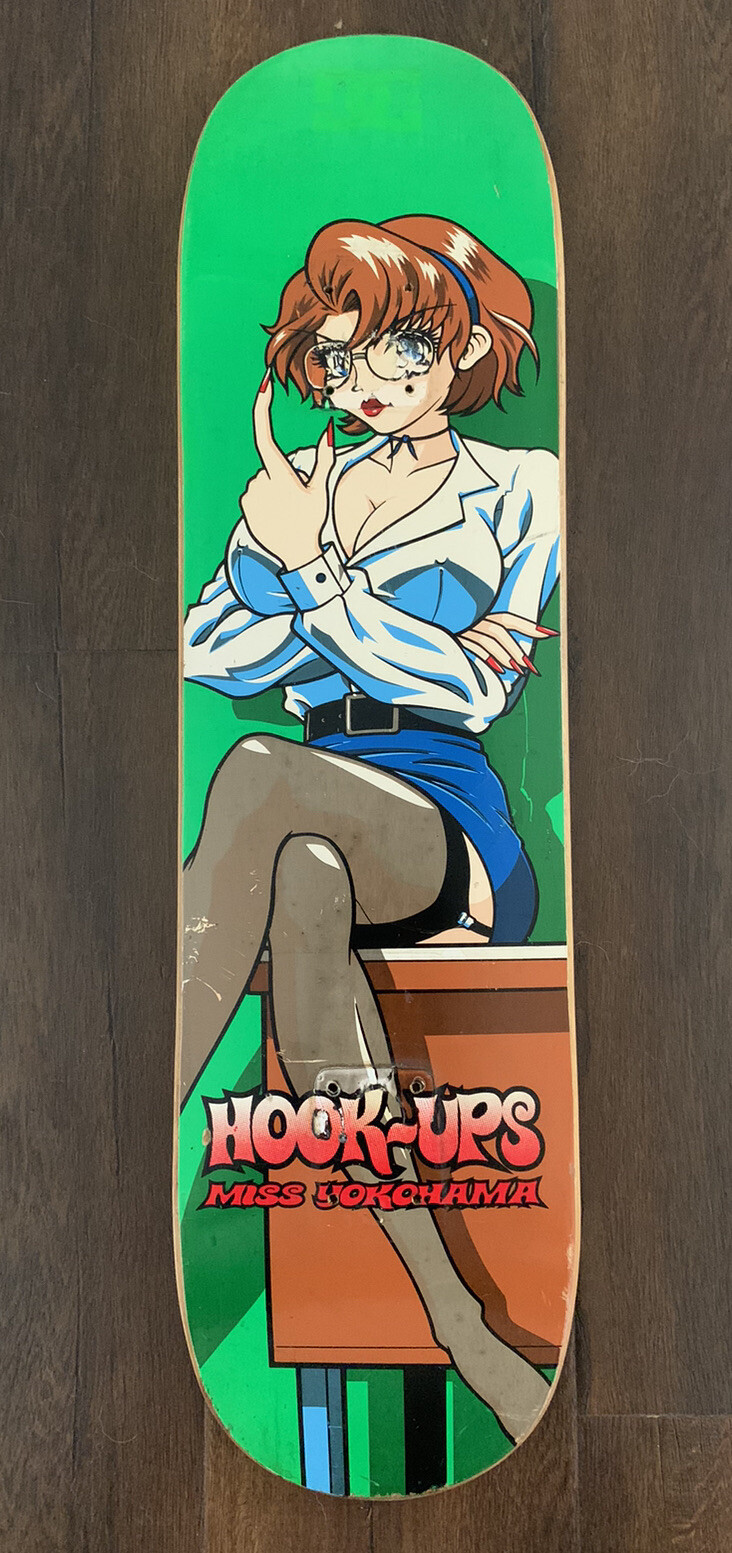 Vintage Hook-Ups Miss Yokohama skateboard deck Jeremy Klein 1998 Vintage Hook-Ups Miss Yokohama skateboard deck Jeremy Klein 1998