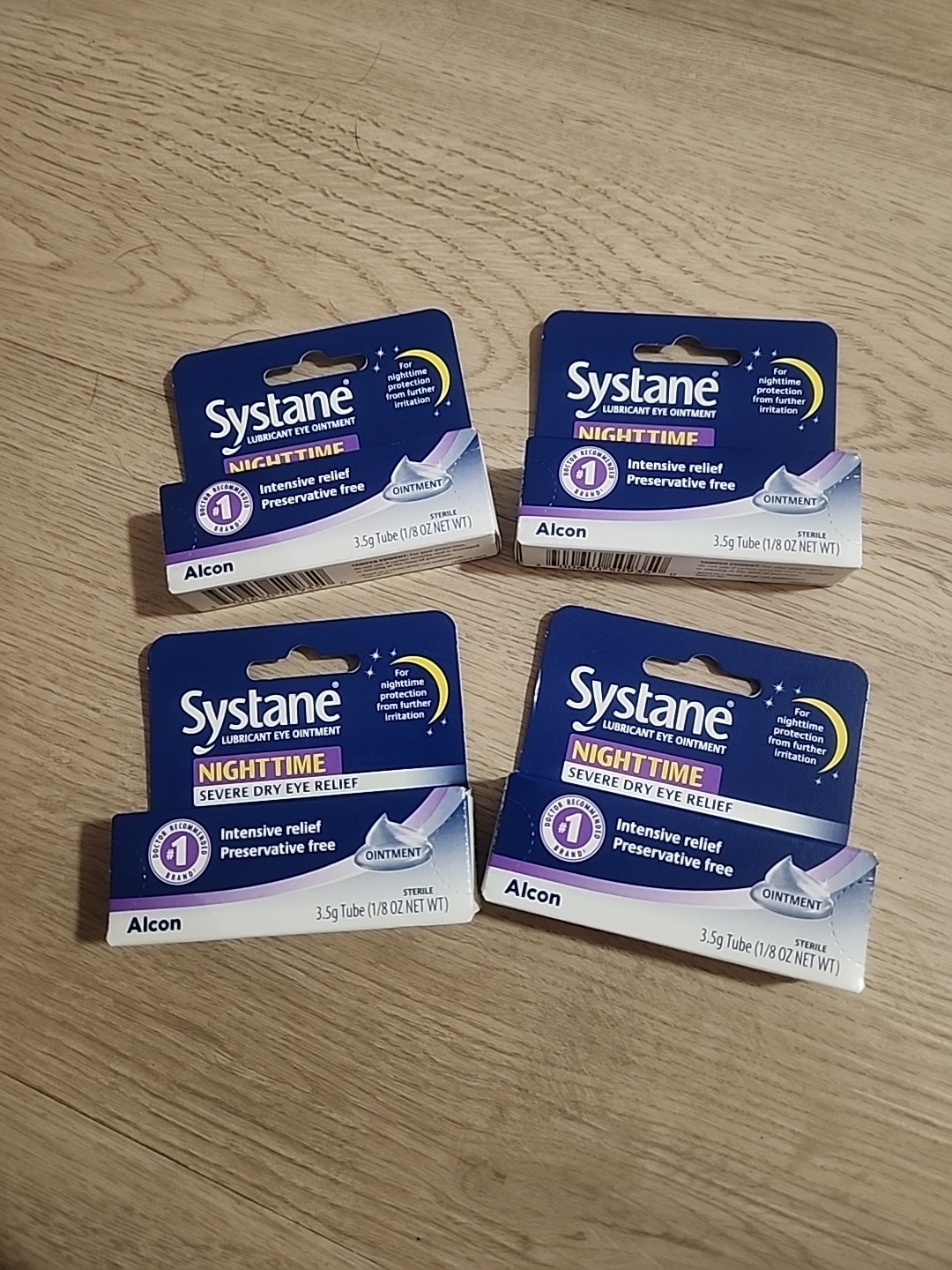 Lot of 4 Systane Night Ointment, dry eye relief.35oz EXP 6/2027+(SPECIAL PRICE) Lot of 4 Systane Night Ointment, dry eye relief.35oz EXP 6/2027+(SPECIAL PRICE)