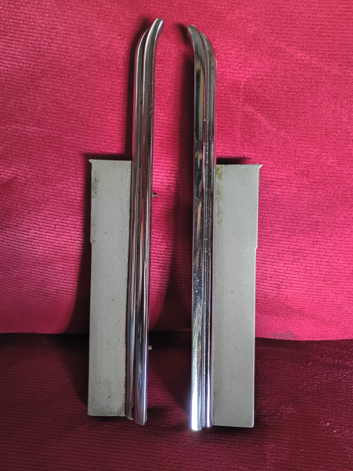 1980-1985 Cadillac Seville LH & RH Headlamp to Grille Chrome Opening Moldings