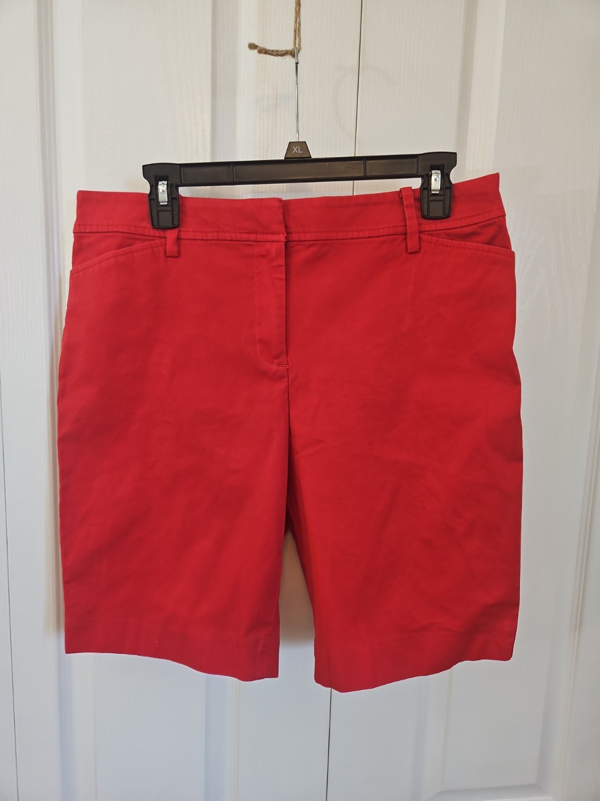 Talbots Womens Perfect Short Sz 10P Red Chino Waist 34 Cotton Spandex 9\ Talbots Womens Perfect Short Sz 10P Red Chino Waist 34 Cotton Spandex 9\