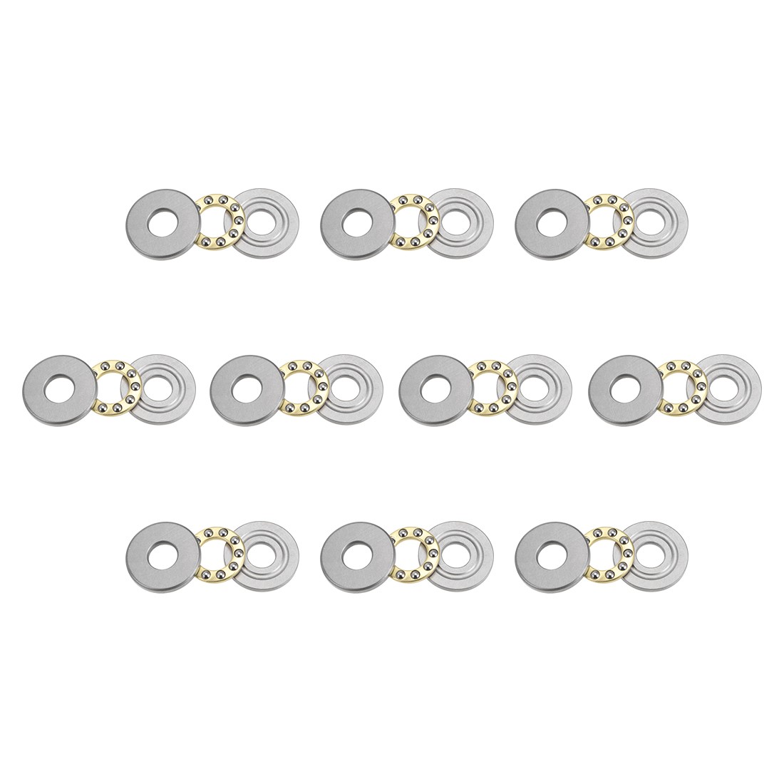 10pcs F8-22M Needle Roller Thrust Bearing 8x22x7mm Chrome Steel with Washer 10pcs F8-22M Needle Roller Thrust Bearing 8x22x7mm Chrome Steel with Washer