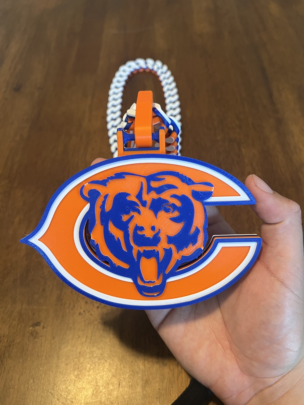 NFL Chicago Bears Hype Chain - 34 Inch Cuban Link