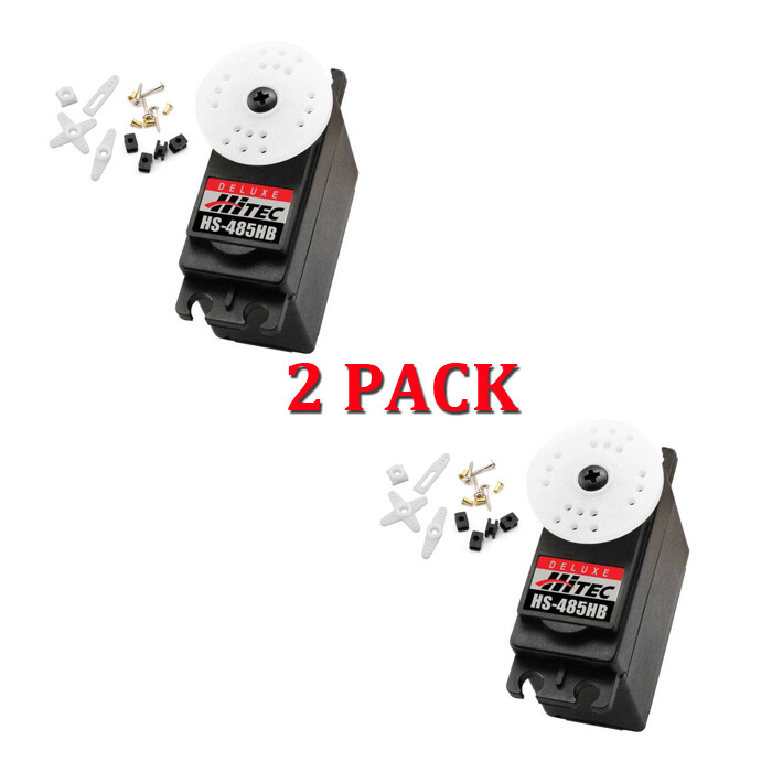 Hitec HS-485HB Deluxe HD BB Karbonite Gear Servo 2-PACK HS485HB / HS485 / 485HB