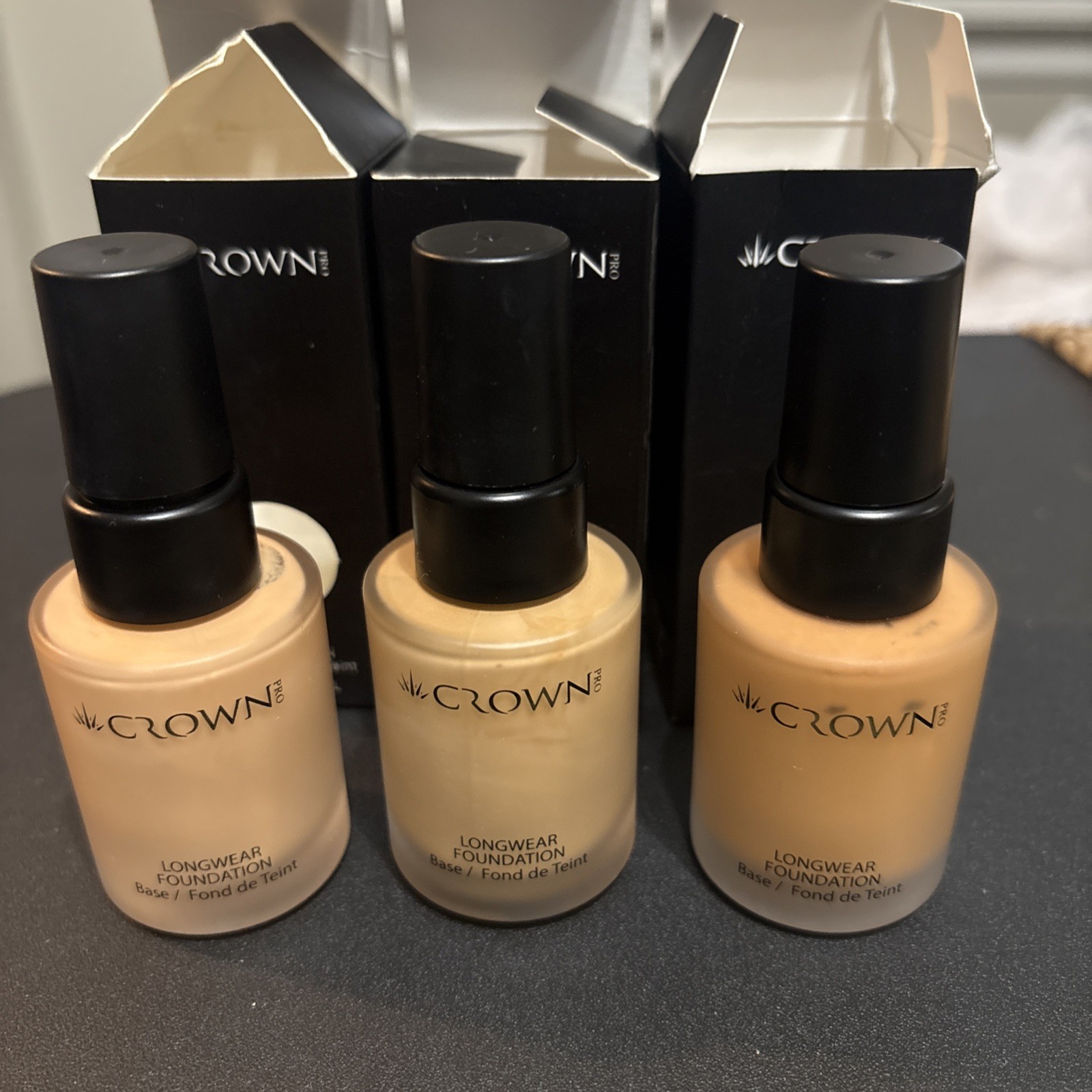 Crown Pro Blendable Longwear Foundation, 1 oz. Beige, Tan, Neutral Beige Crown Pro Blendable Longwear Foundation, 1 oz. Beige, Tan, Neutral Beige