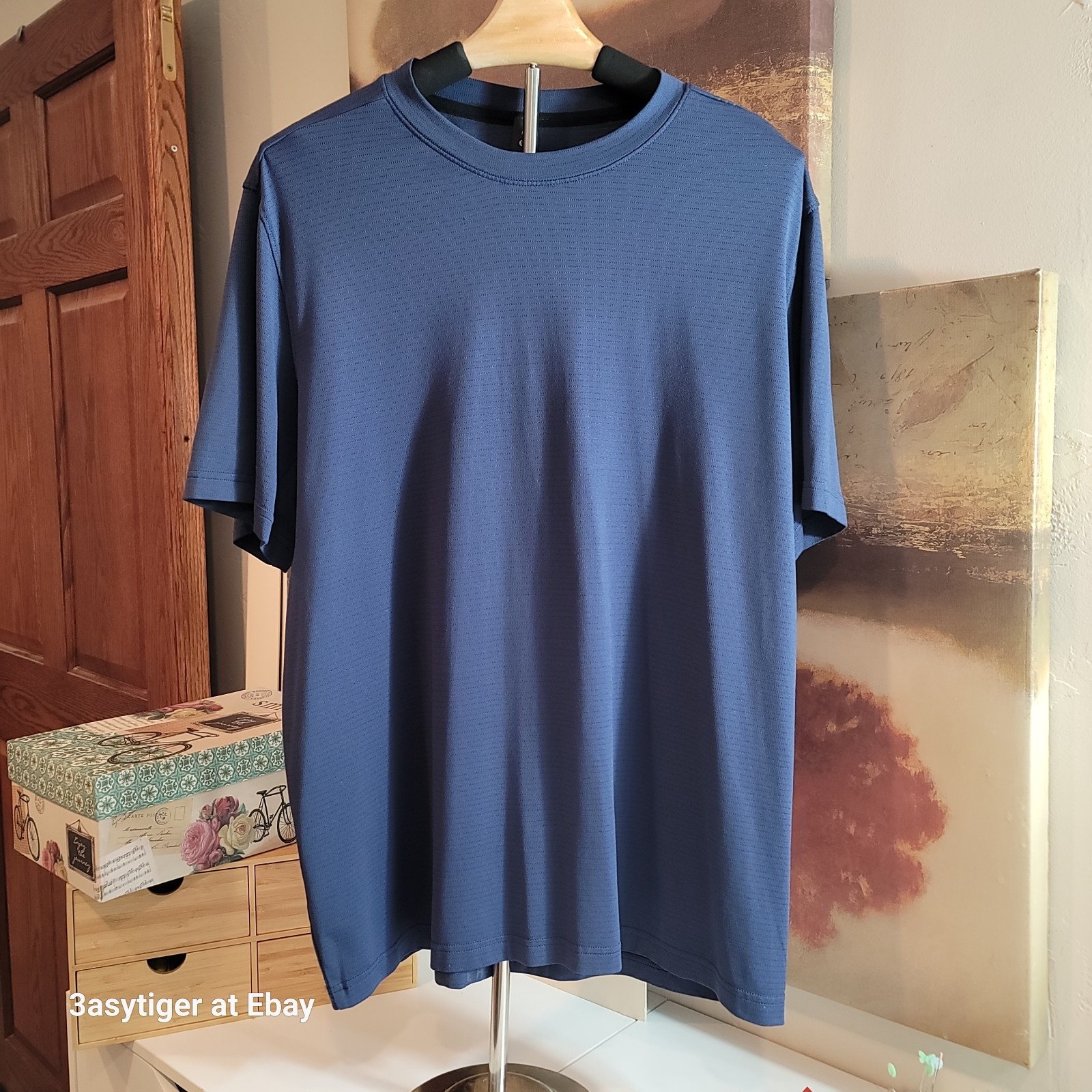 Lululemon Metal Vent Tech Short Sleeve Nautical Navy Mens M Gussetted Underarms Lululemon Metal Vent Tech Short Sleeve Nautical Navy Mens M Gussetted Underarms