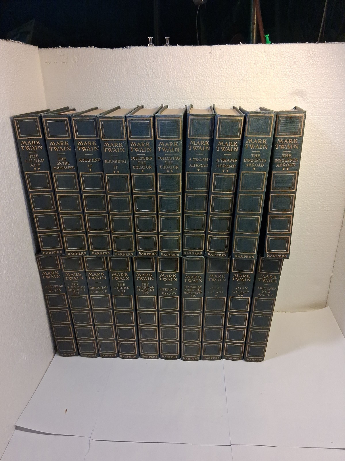 Mark Twain Authors National Edition 20 Out Of 25 Book Set Mark Twain Authors National Edition 20 Out Of 25 Book Set