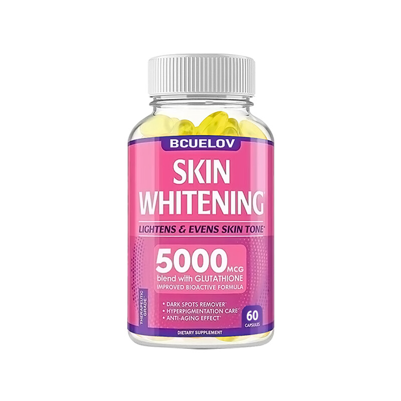 Skin Whitening With L-Glutathione 5000mcg Dark spot Brightening Capsules Skin Whitening With L-Glutathione 5000mcg Dark spot Brightening Capsules