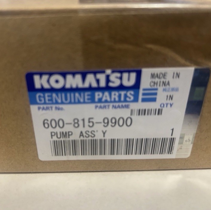 Genuine Komatsu 600-815-9900 Electric Fuel Priming Pump. New In Box 600-815-9951