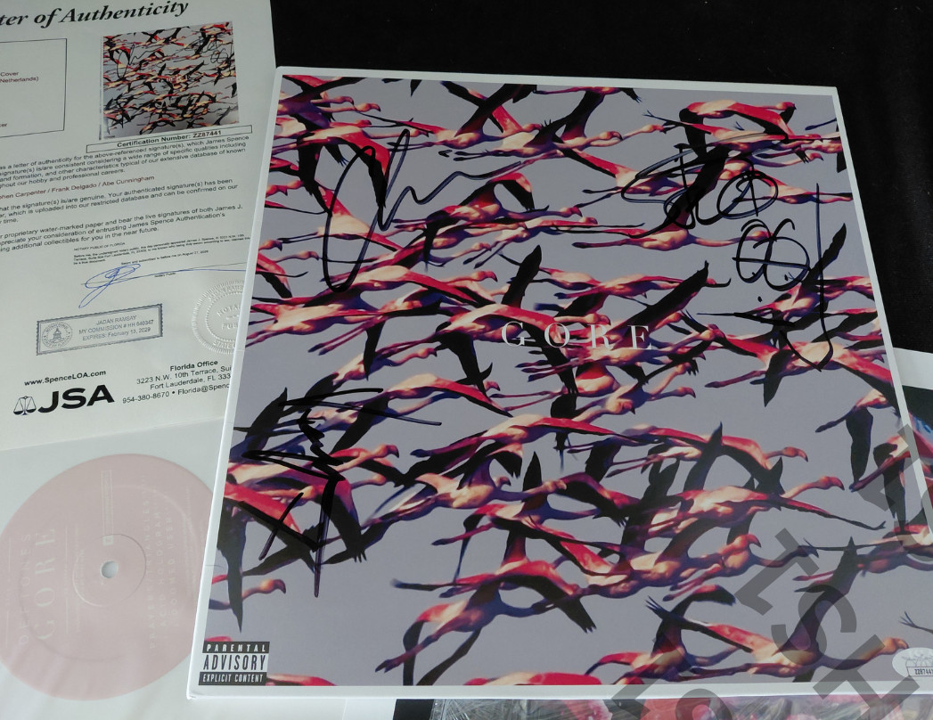 Signed DEFTONES Gore LP JSA LOA Double LP White