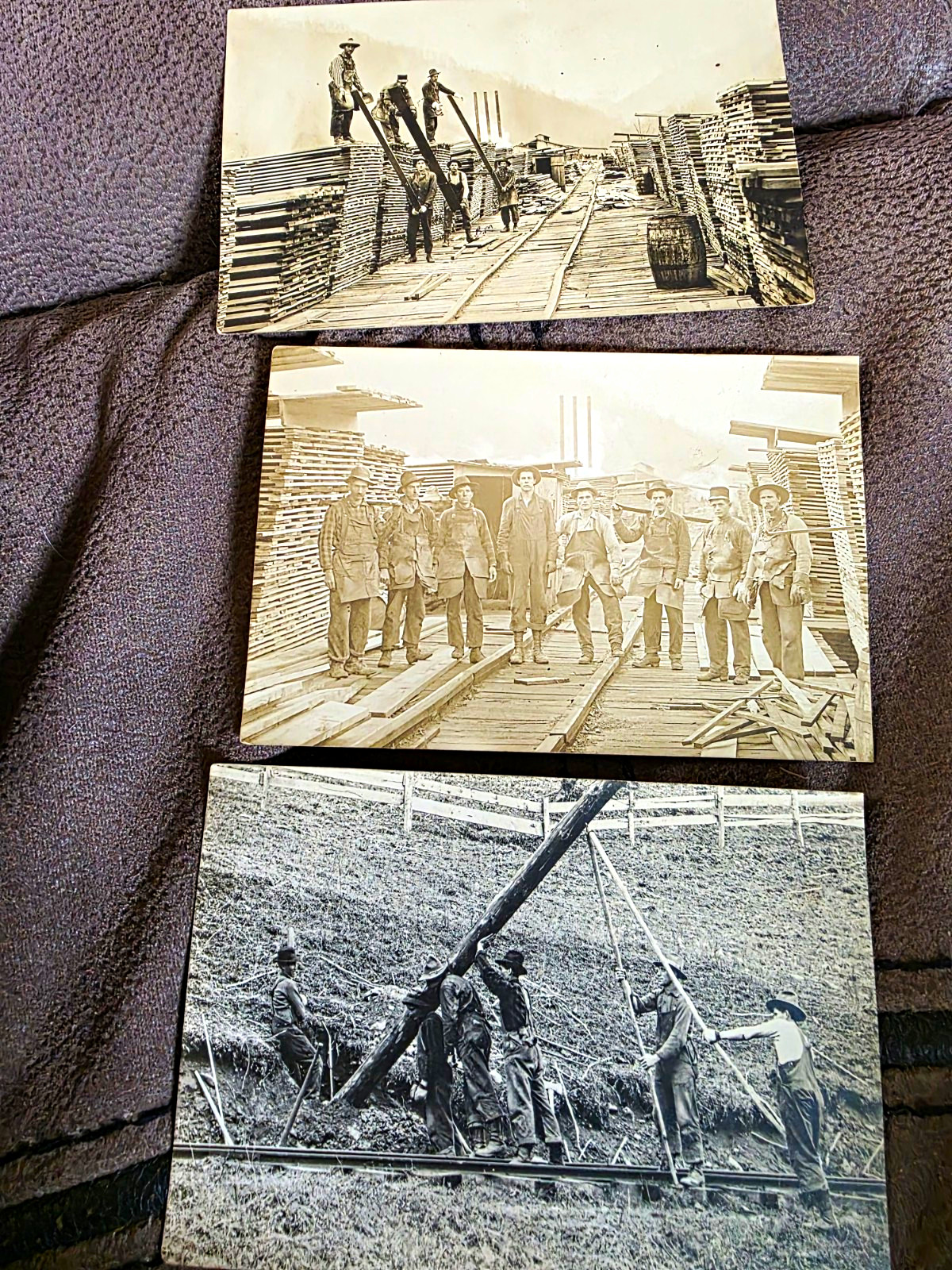 8 Antique West Virginia Photos Pickens Sawmill Railroad Lumber RPPC Collection 8 Antique West Virginia Photos Pickens Sawmill Railroad Lumber RPPC Collection