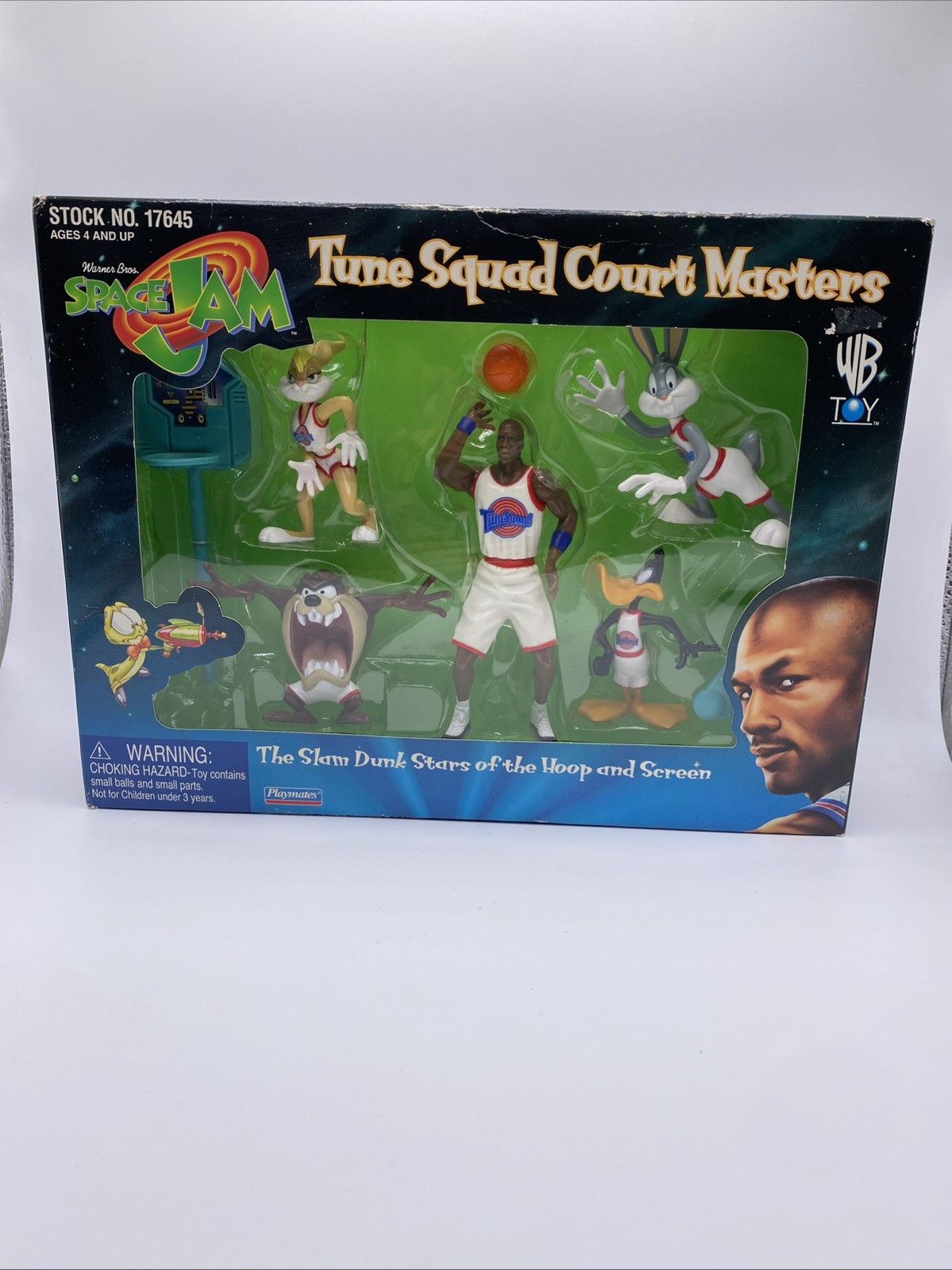 MIB 1997 Space Jam Tune Squad Court Masters Set #17645 Sealed Playmates WB Toy MIB 1997 Space Jam Tune Squad Court Masters Set #17645 Sealed Playmates WB Toy