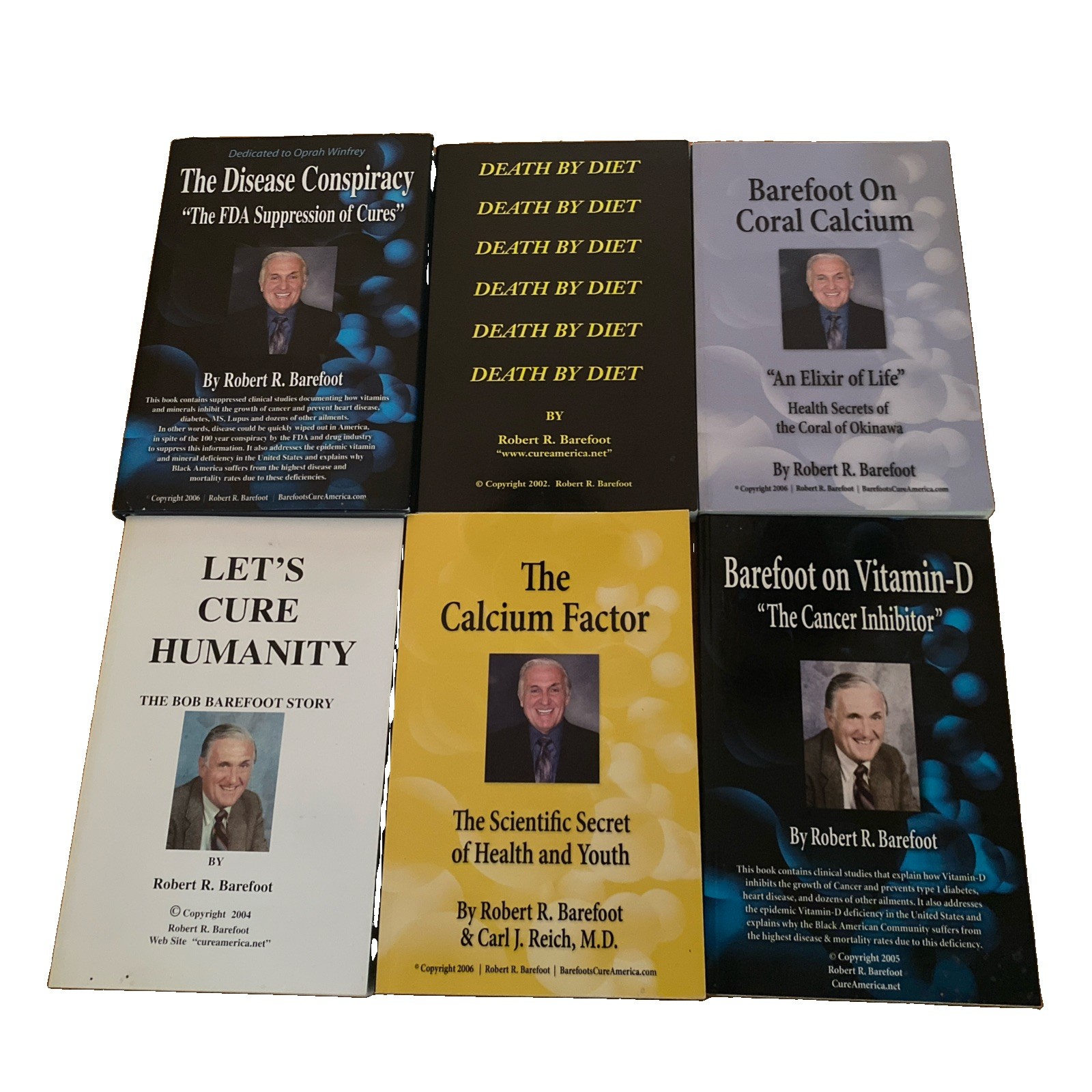 The Disease Conspiracy: The FDA Suppression of Cures by Barefoot Lot Of 6 Books The Disease Conspiracy: The FDA Suppression of Cures by Barefoot Lot Of 6 Books