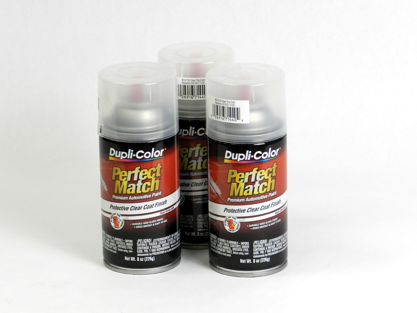 Dupli-Color BCL0125 Perfect Match Auto Paint Clear Top Coat 8OZ Pack of 3 Dupli-Color BCL0125 Perfect Match Auto Paint Clear Top Coat 8OZ Pack of 3