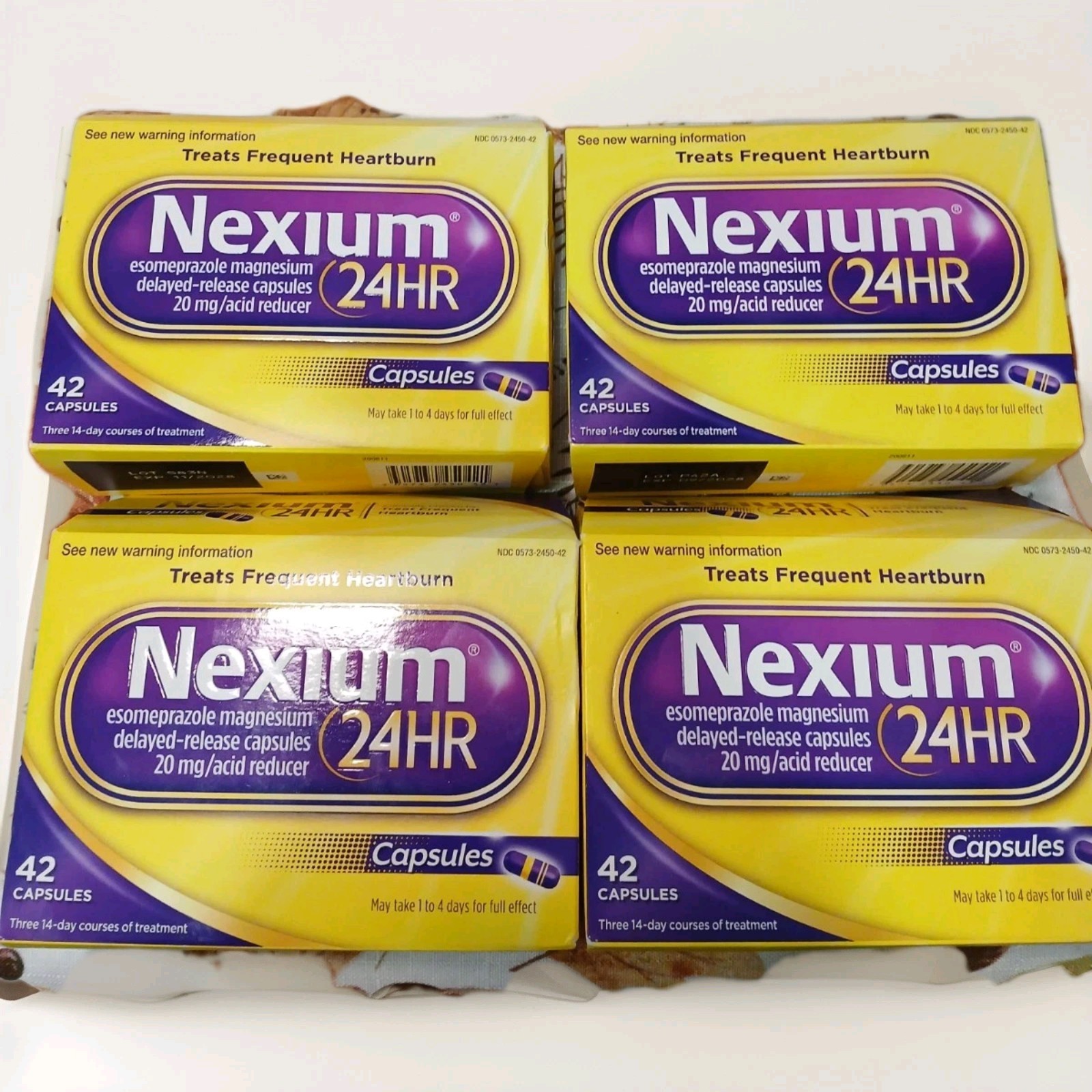 Nexium 24HR 42 Capsules Lot Of 4 Boxes Total 168 Exp 2028 Nexium 24HR 42 Capsules Lot Of 4 Boxes Total 168 Exp 2028