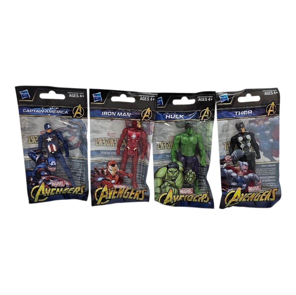 2018 Hasbro Marvel Avengers Figures Set of 4 Hulk Thor Iron Man Captain America