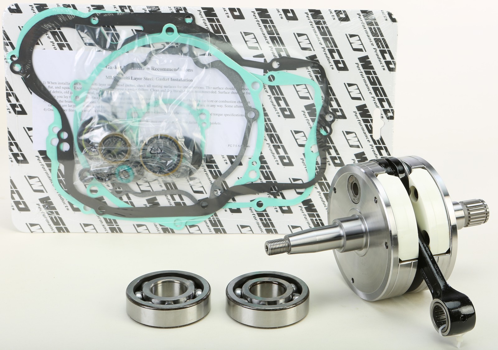 Kawasaki KX250 Crank Kit Wiseco Complete Bottom End Rebuild Kit 1992-01 WPC128B Kawasaki KX250 Crank Kit Wiseco Complete Bottom End Rebuild Kit 1992-01 WPC128B