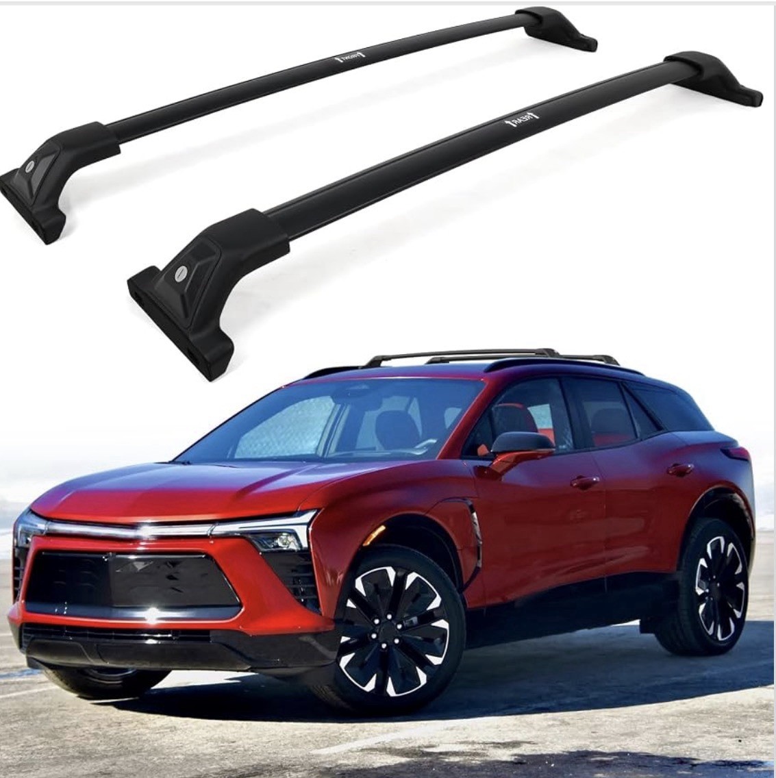 265lbs Lockable Heavy Duty Roof Rack Cross Bar for Chevy Blazer EV 2024 2025