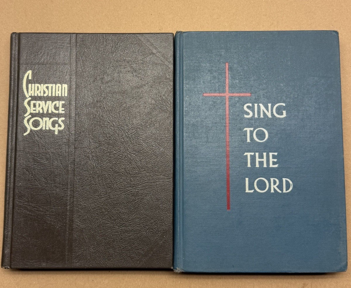 Vintage Lot Of 2 Christian Service Songs Books , Sing To The Lord Vintage Lot Of 2 Christian Service Songs Books , Sing To The Lord